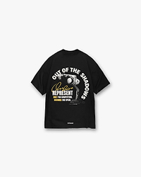 Out Of The Shadows T-Shirt - Stained Black