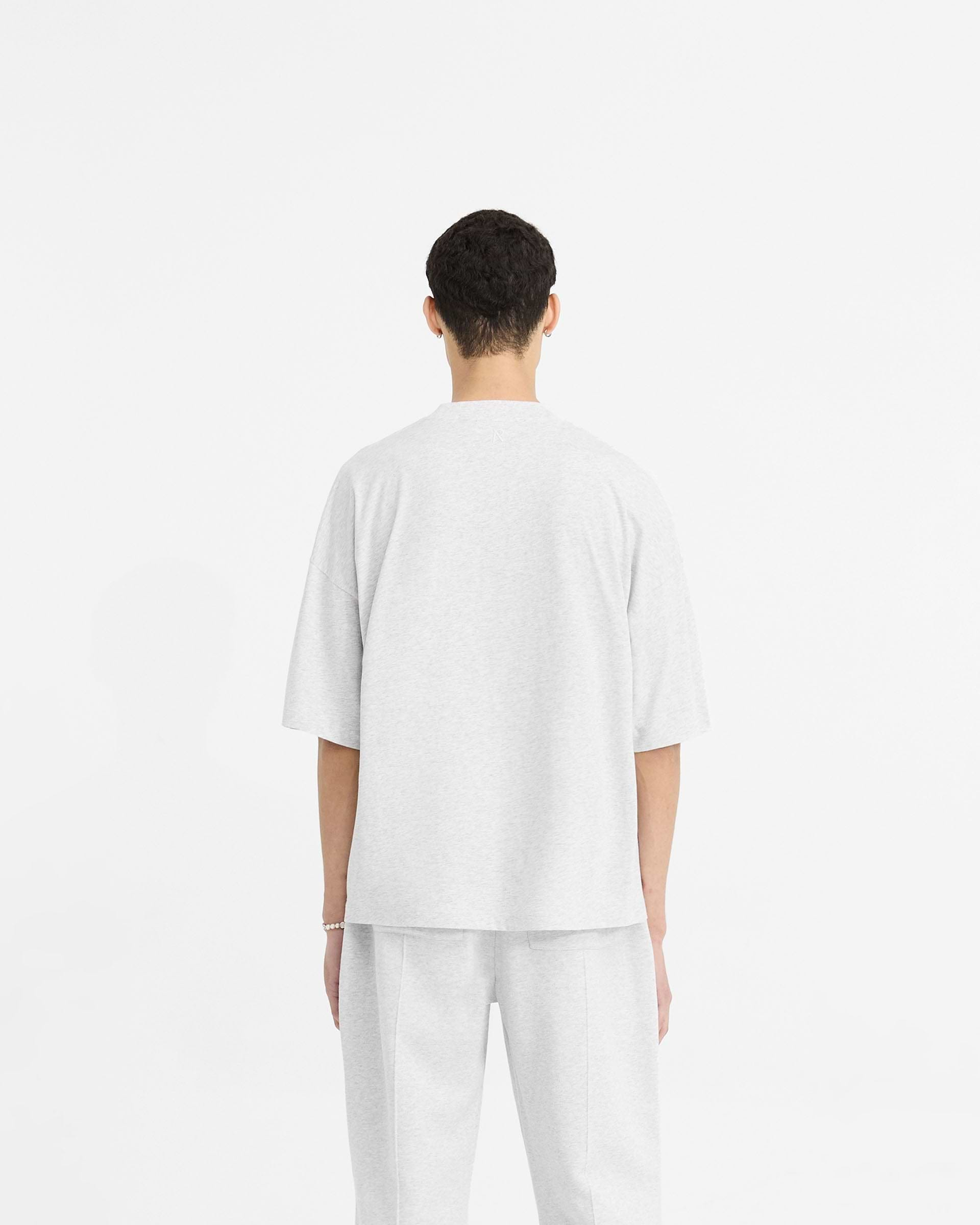 Initial Boxy T-Shirt - Ice Grey Marl