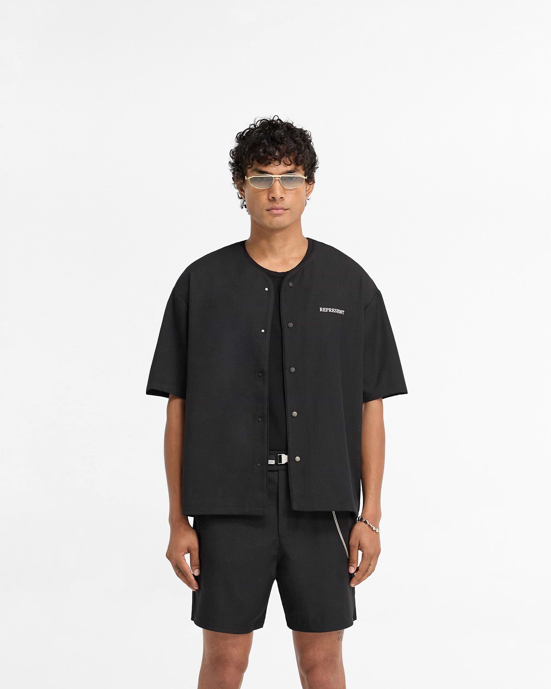 Black Baseball Shirt | REPRESENT