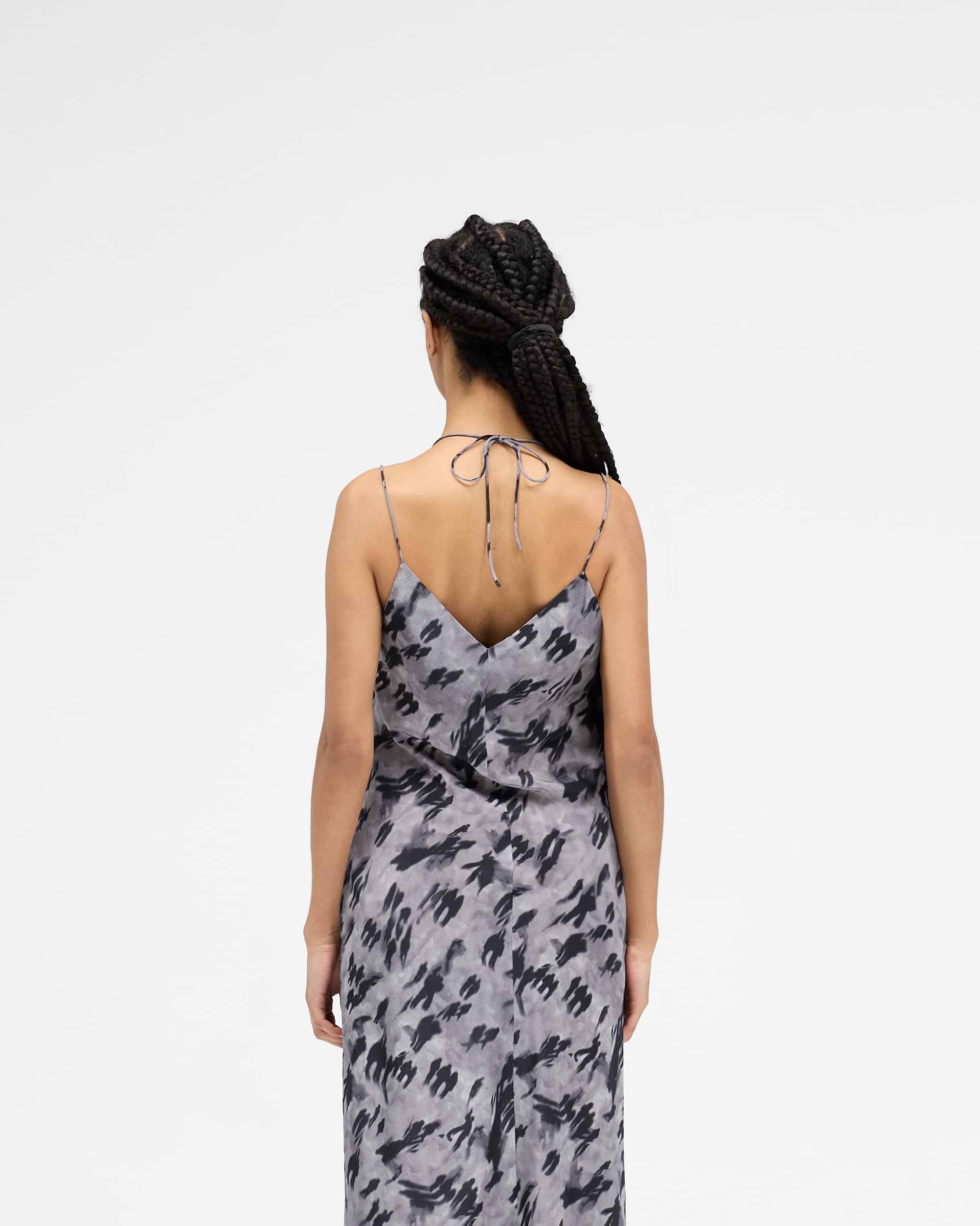 Street Shadow Dress - Dark Scenic Print