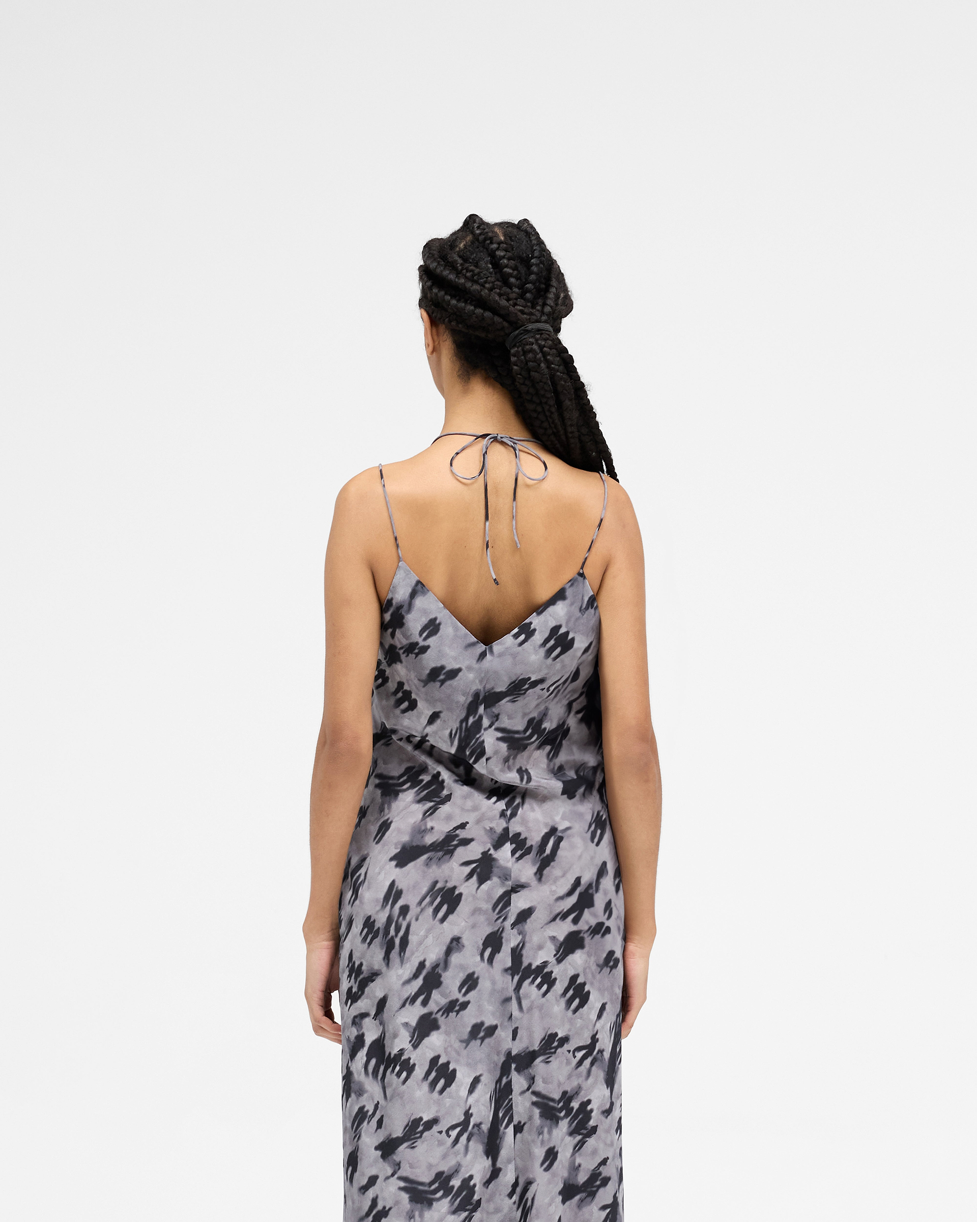 Street Shadow Dress - Dark Scenic Print