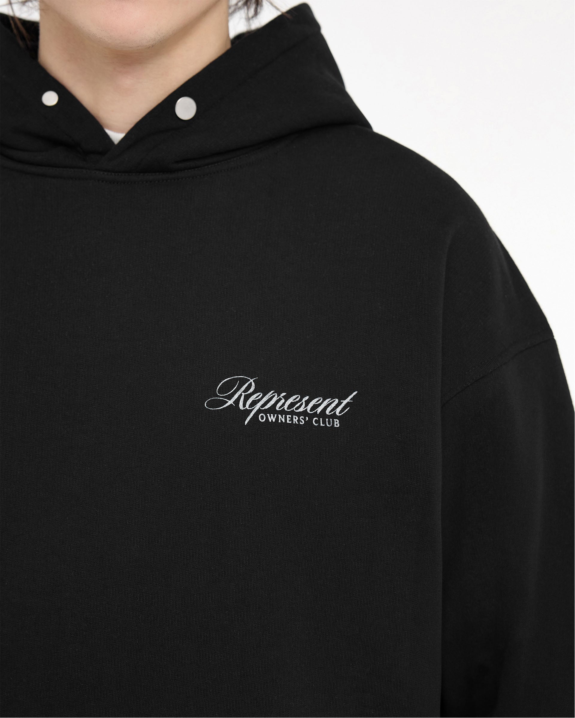 Represent Owners Club Script Hoodie | Black | REPRESENT