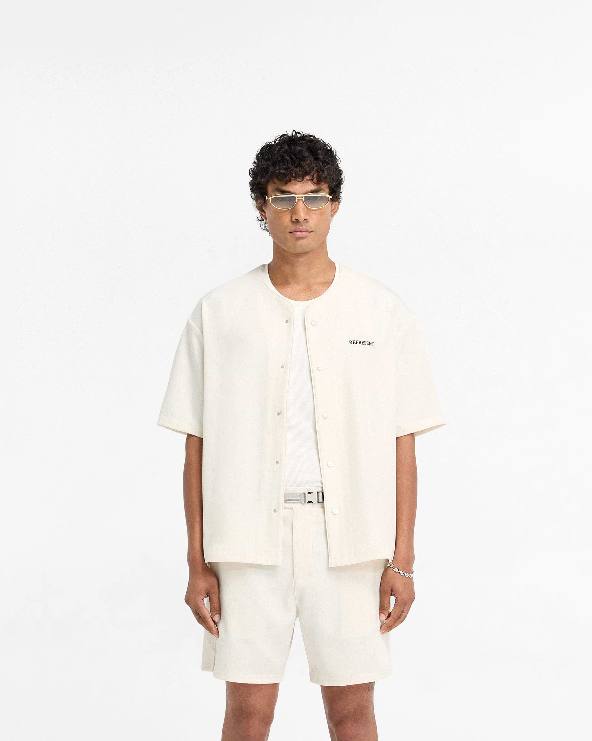 Antique White Baseball Shirt | REPRESENT