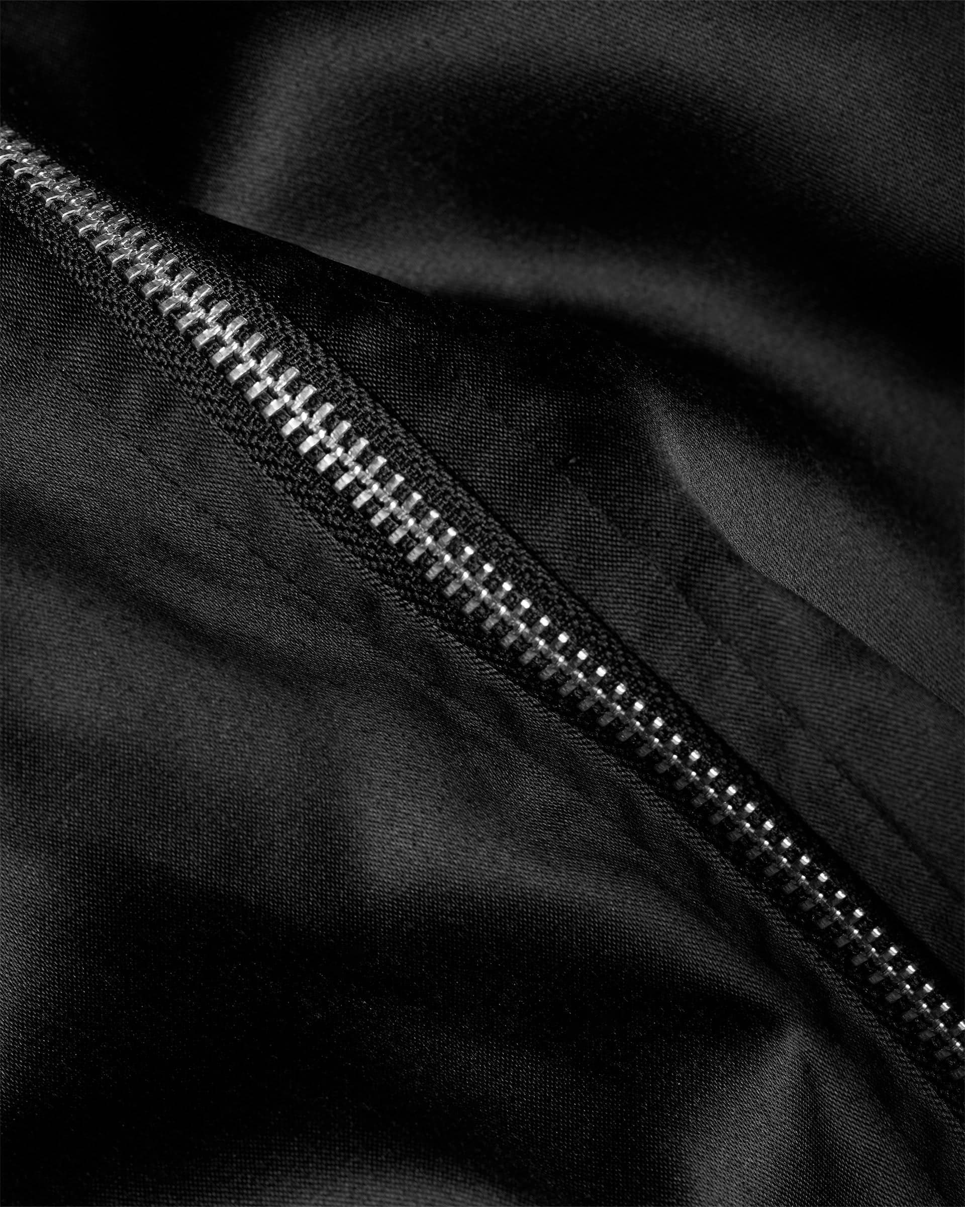 Satin Bomber - Black