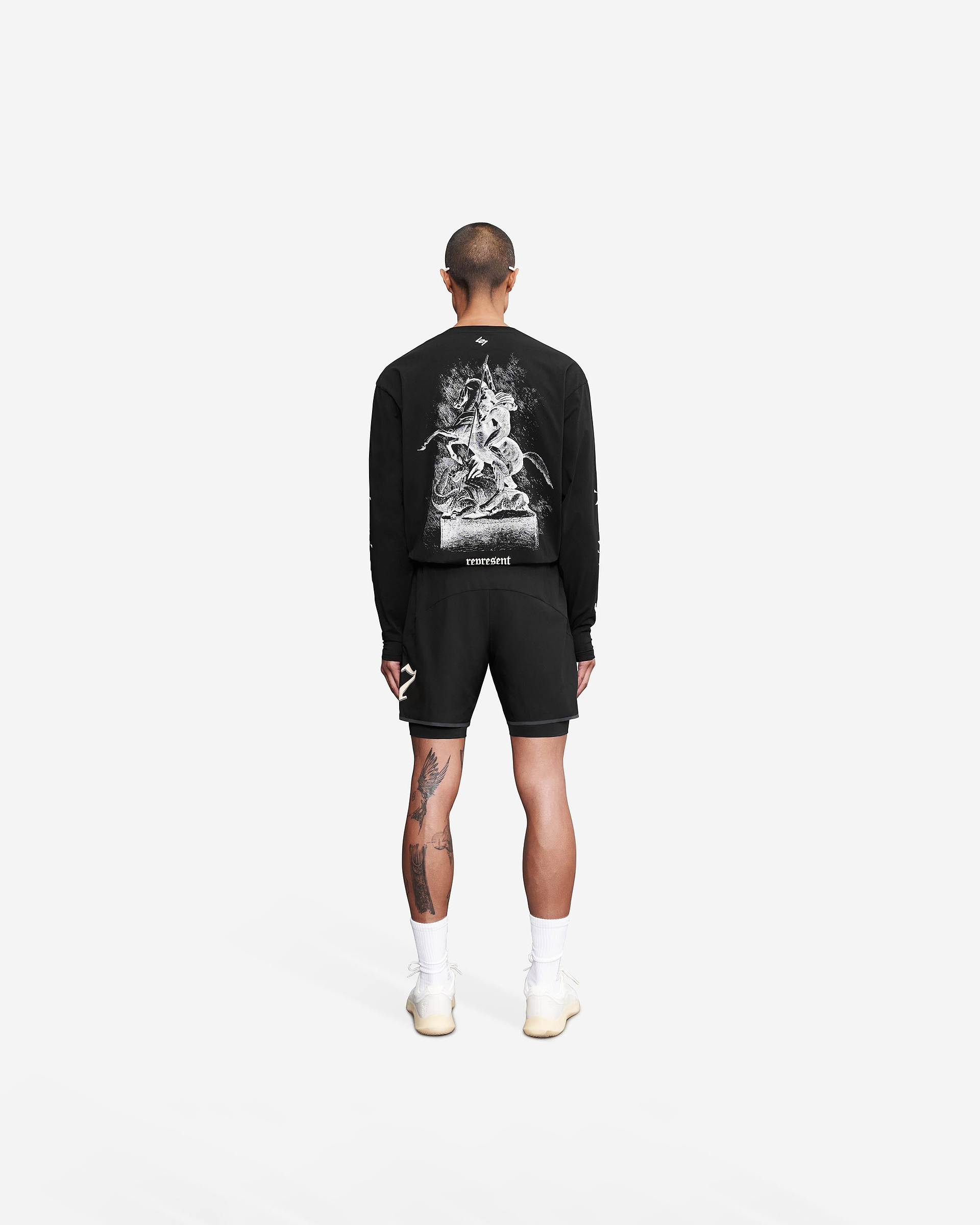 Vintage 247 Long Sleeve T-Shirt - Black Papyrus