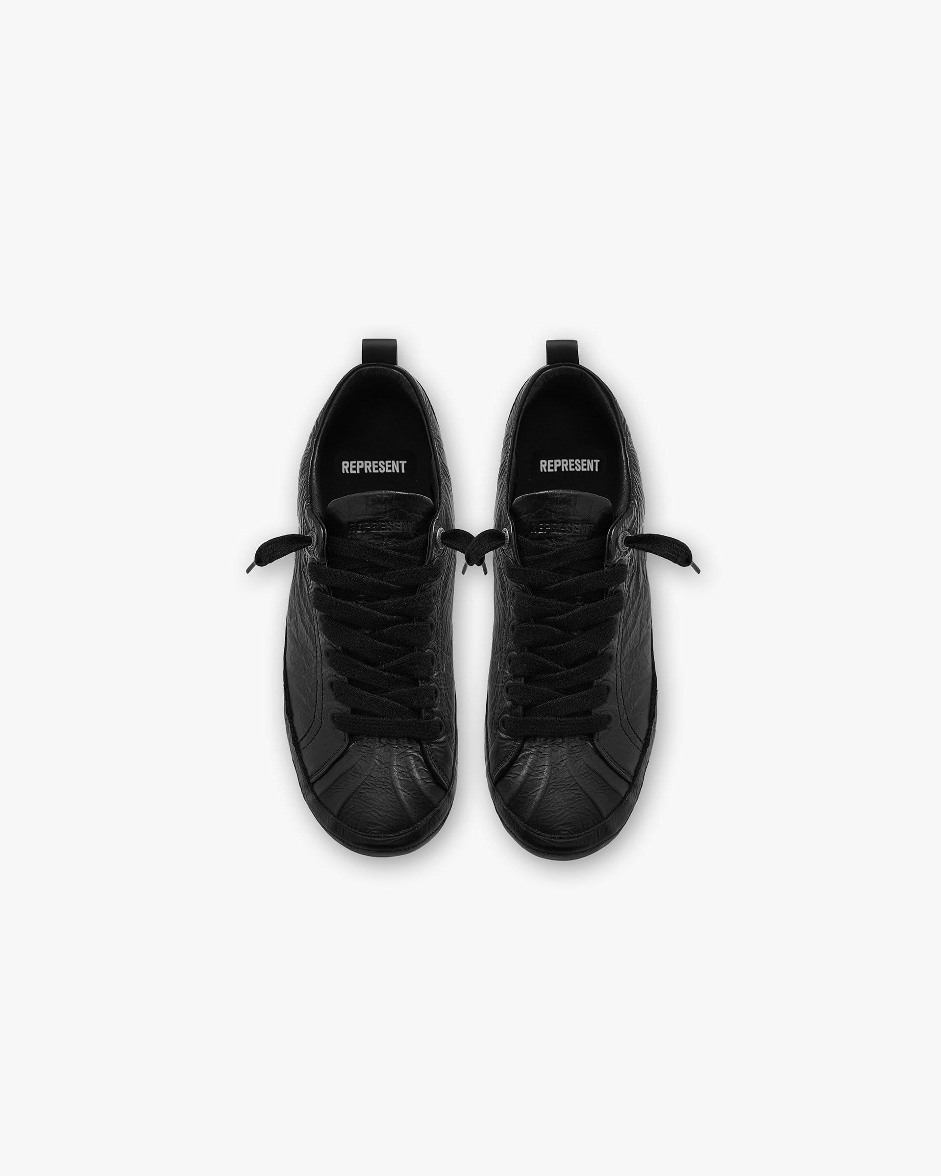Jet Black Alpha Wrap Low Top | Mens Footwear | REPRESENT