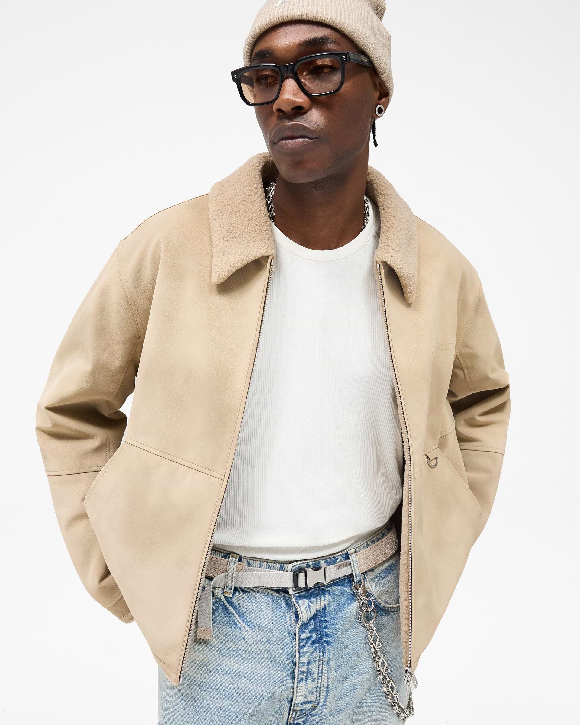 Cafe Shearling Jacket | Coats & Jackets | REPRESENT