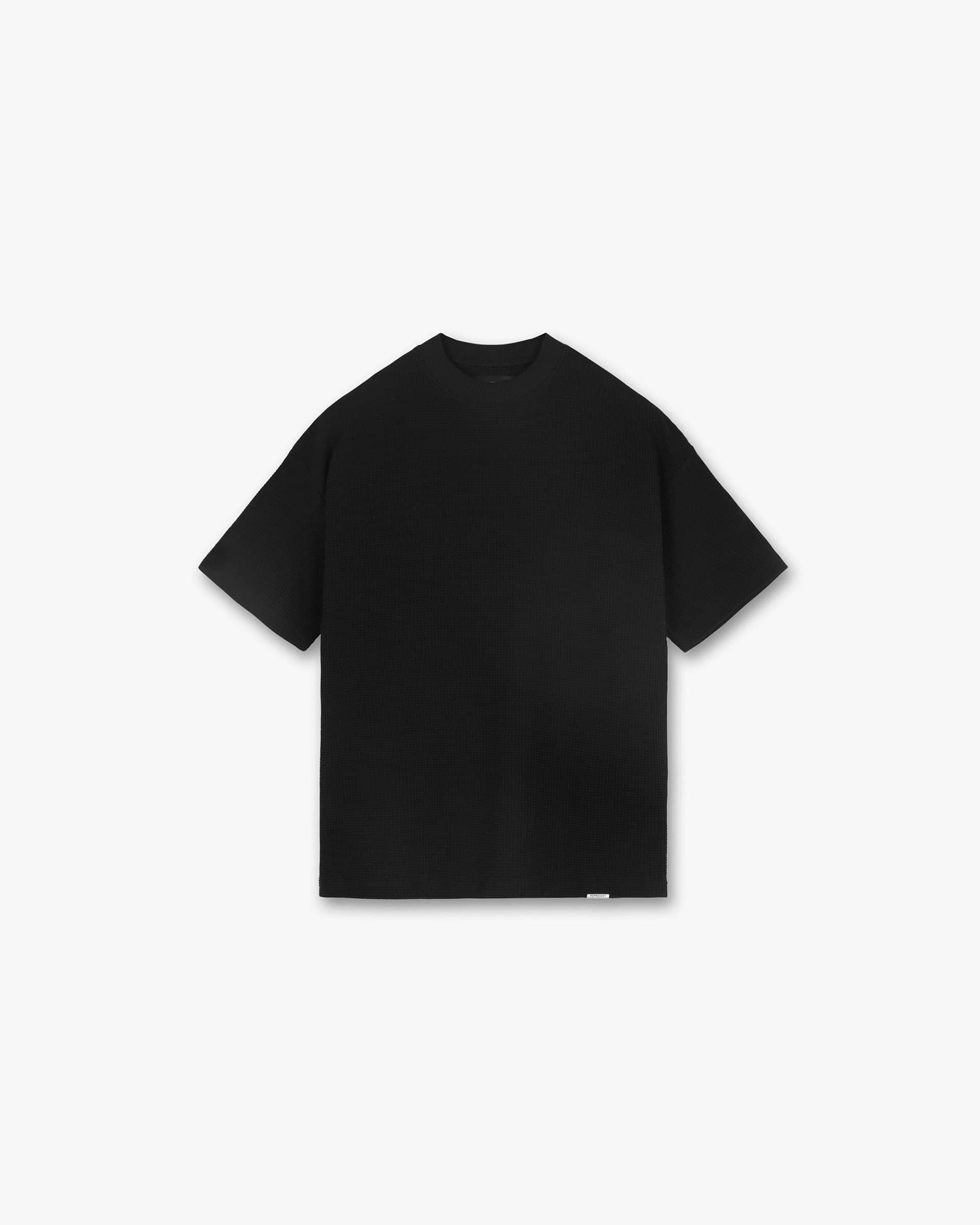 Waffle T-Shirt - Jet Black