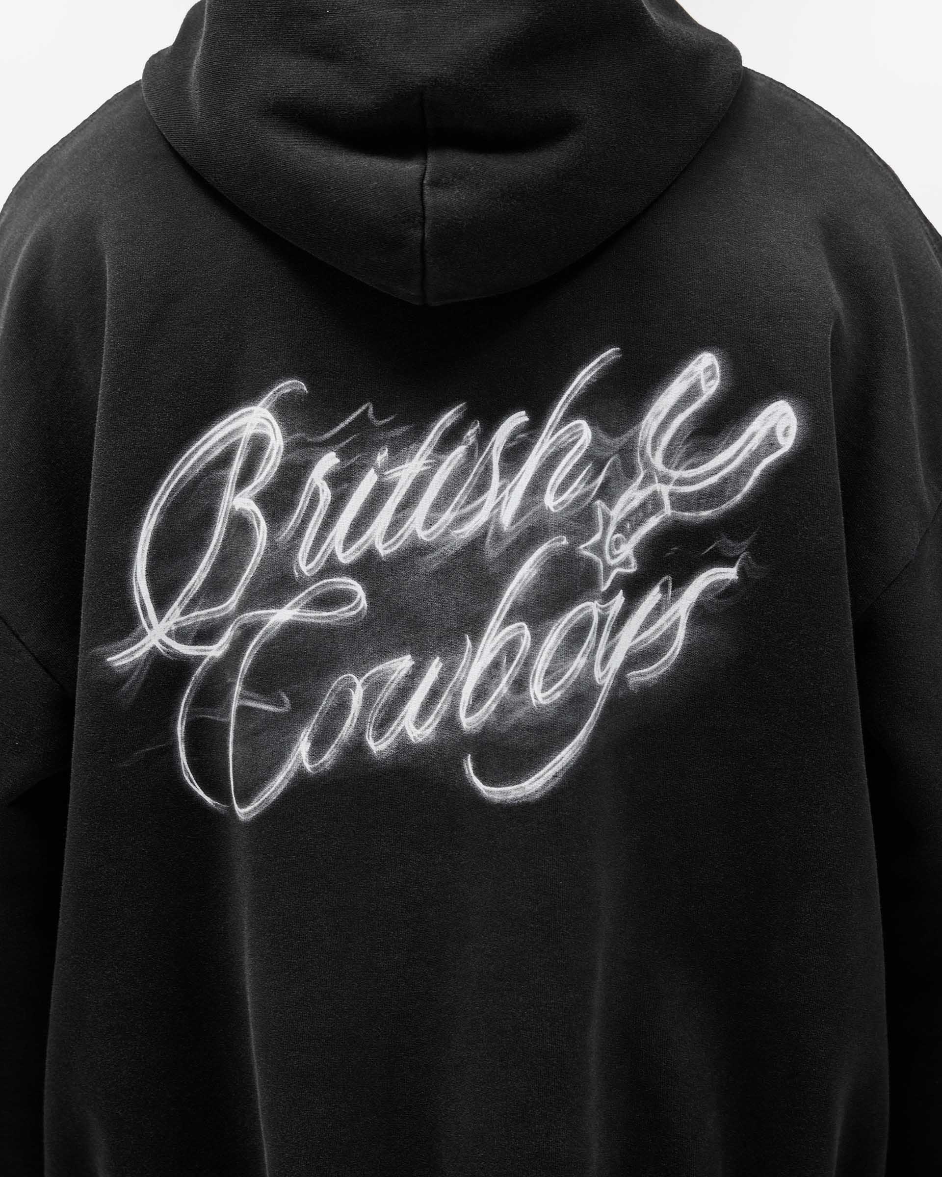 British Cowboys Hoodie - Stained Black