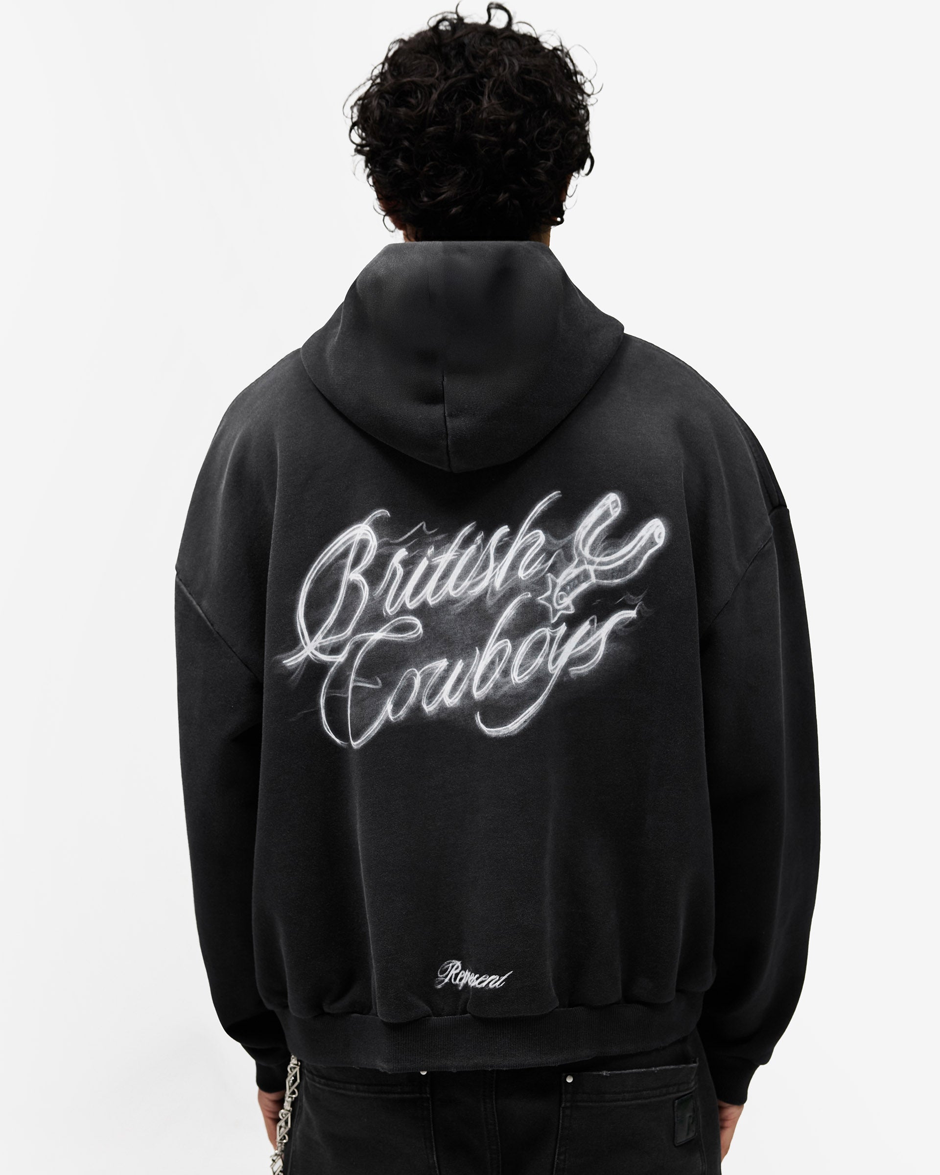 British Cowboys Hoodie - Stained Black