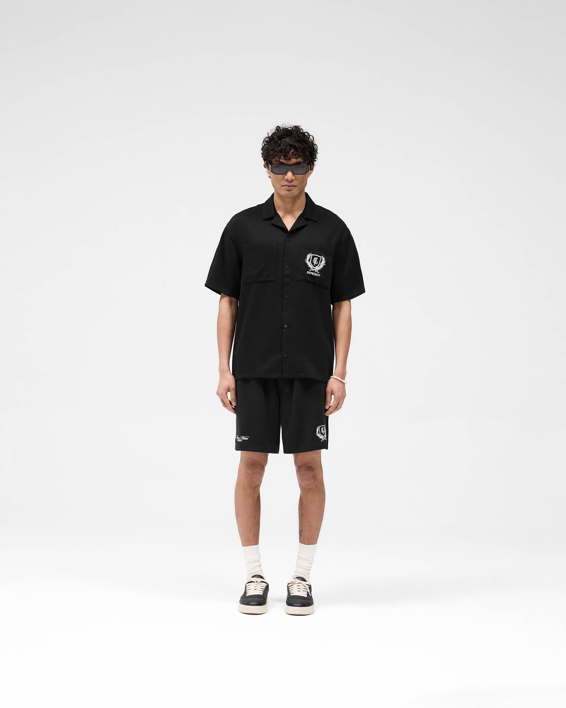 Represent Crest Short - Jet Black