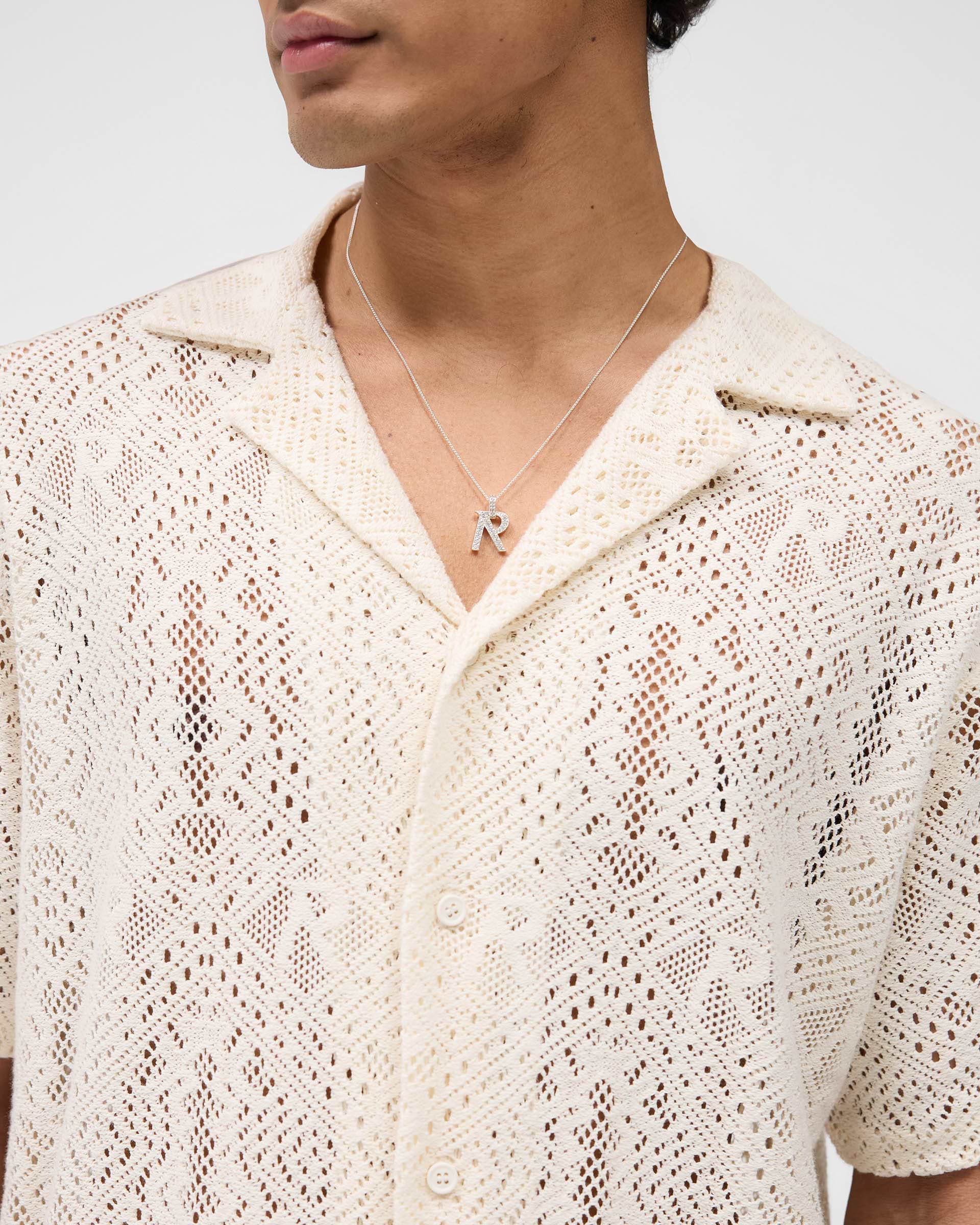 トップス Crochet Over Shirts All Over Crochet Shirt - Off White | REPRESENT