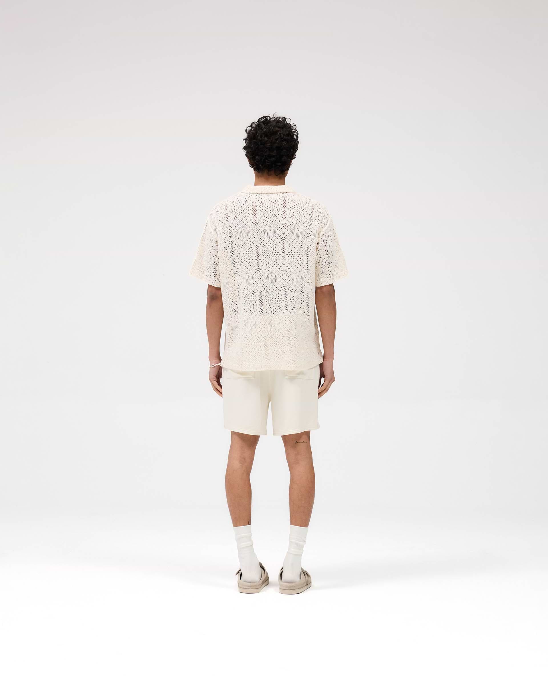 Knitted Panel Short - Antique White