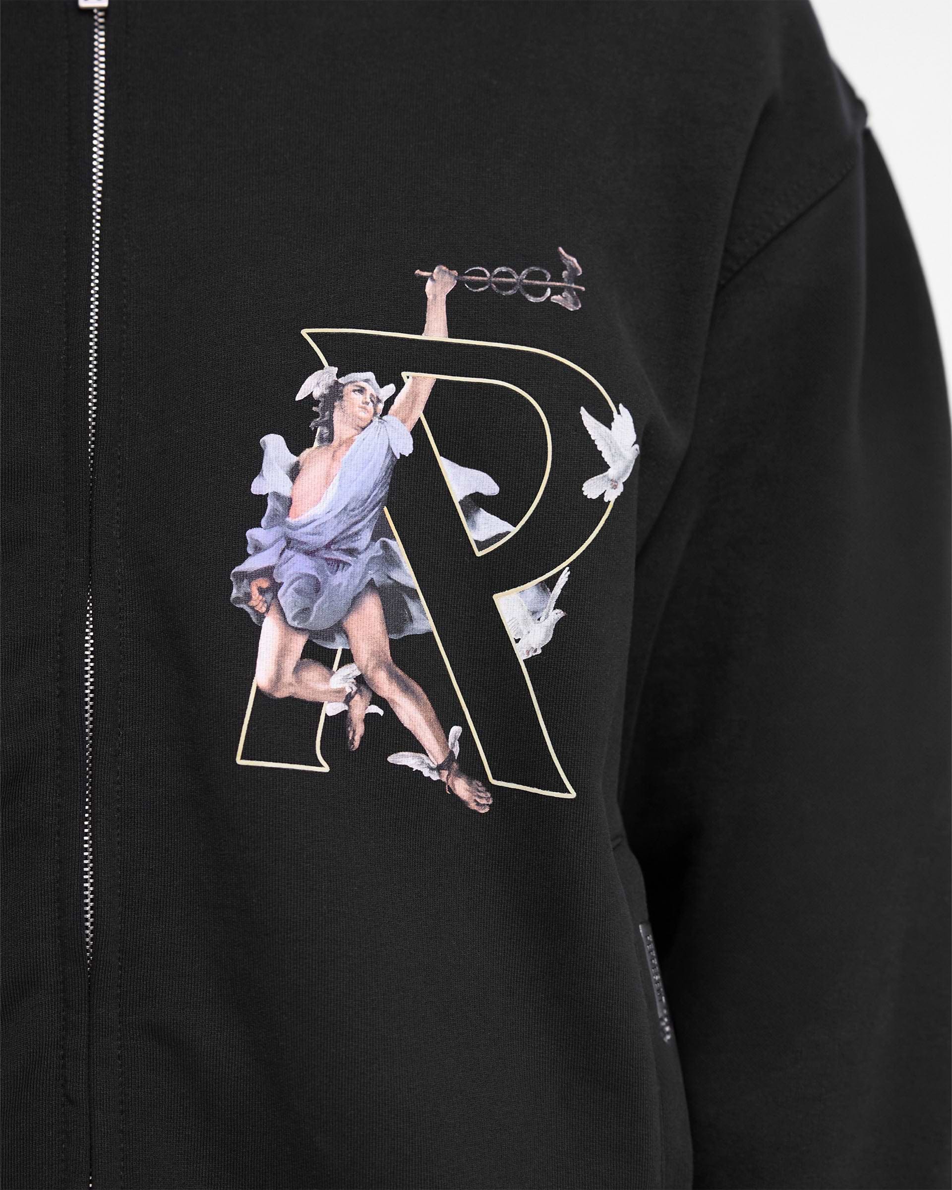 Hermes Zip Hoodie - Jet Black | REPRESENT