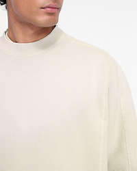 Stepped Hem Sweatshirt - Oat