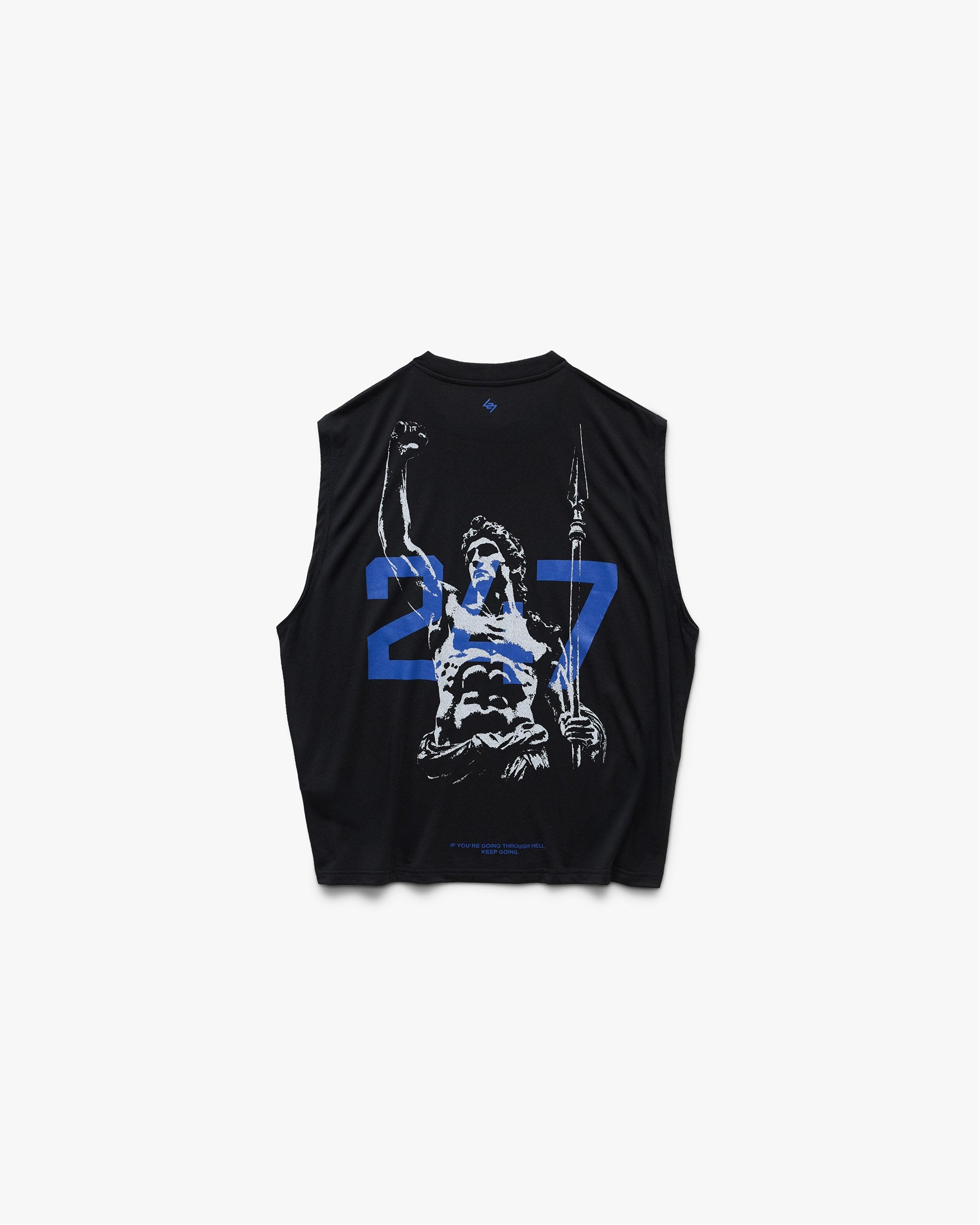 247 Stockholm Oversized Tank Jet Black | Performance Tank | REPRESENT