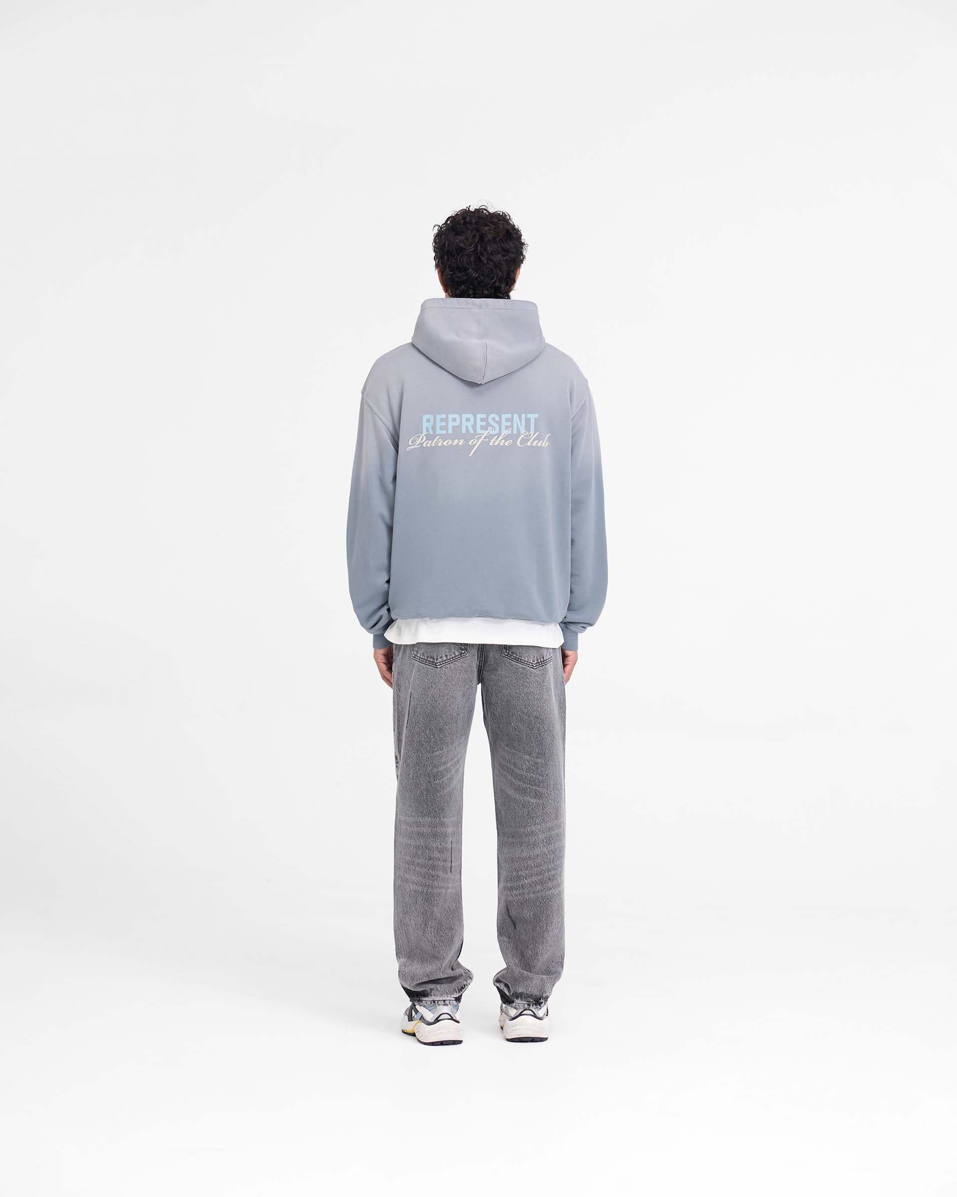 Washed Grey Hoodie | Patron of the Club | REPRESENT