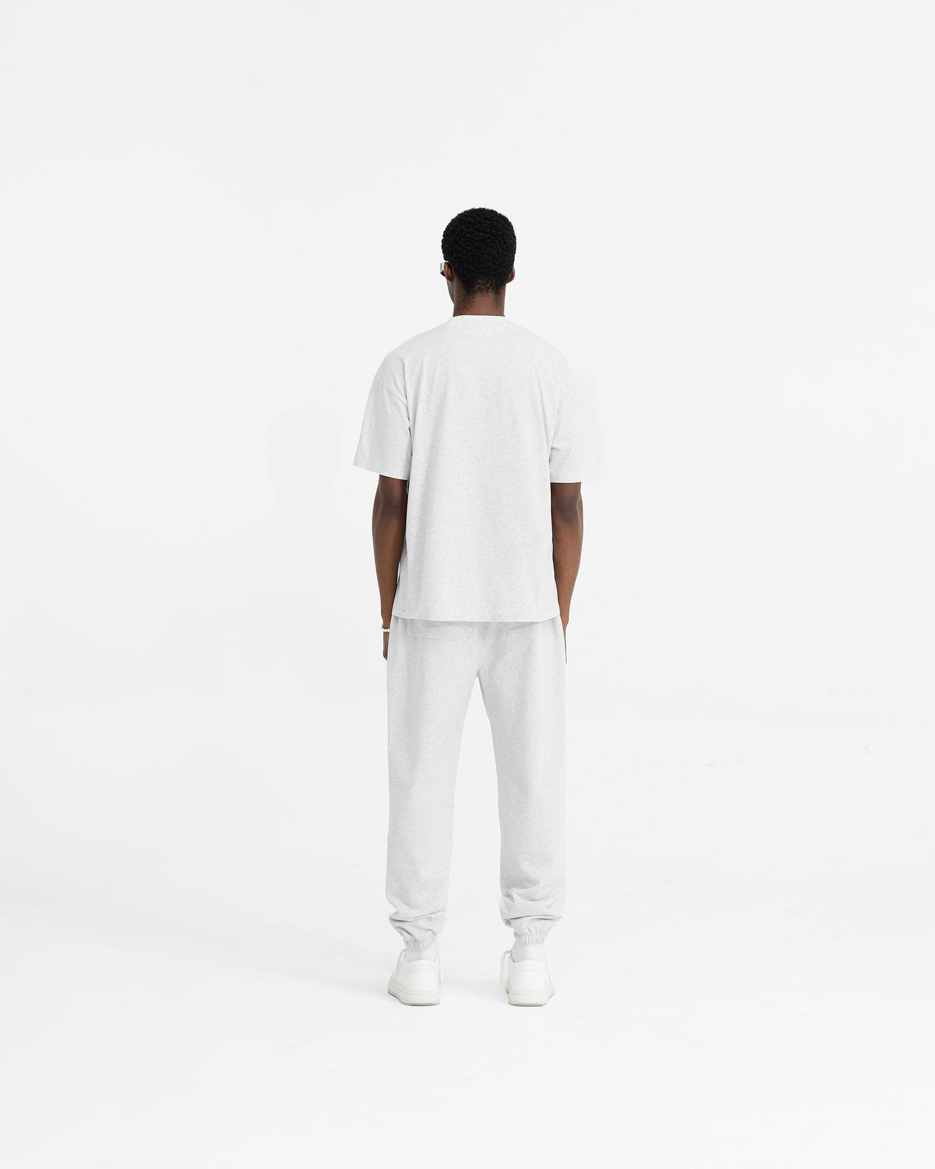 Initial Cuffed Sweatpant - Ice Grey Marl