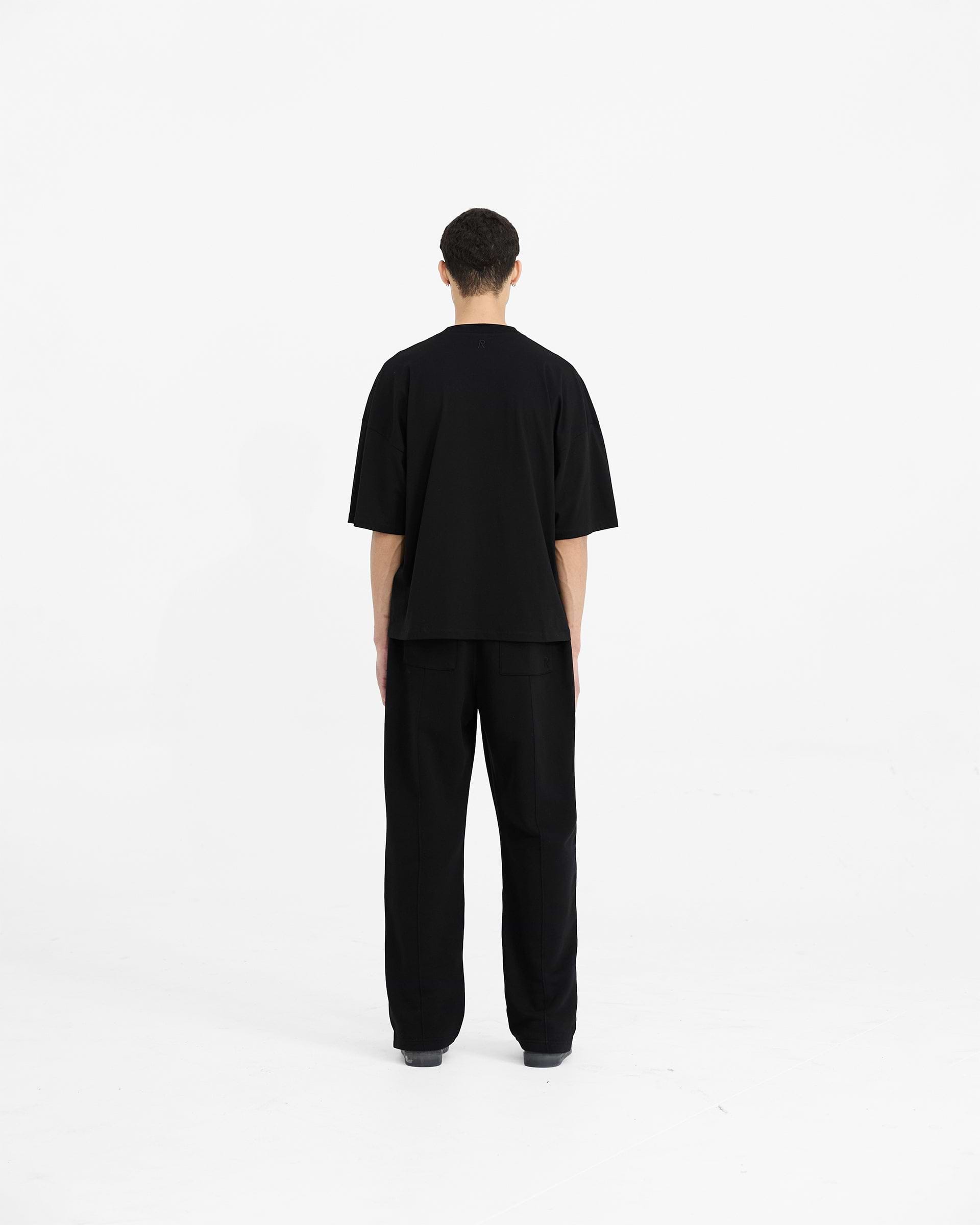 Initial Boxy T-Shirt - Black
