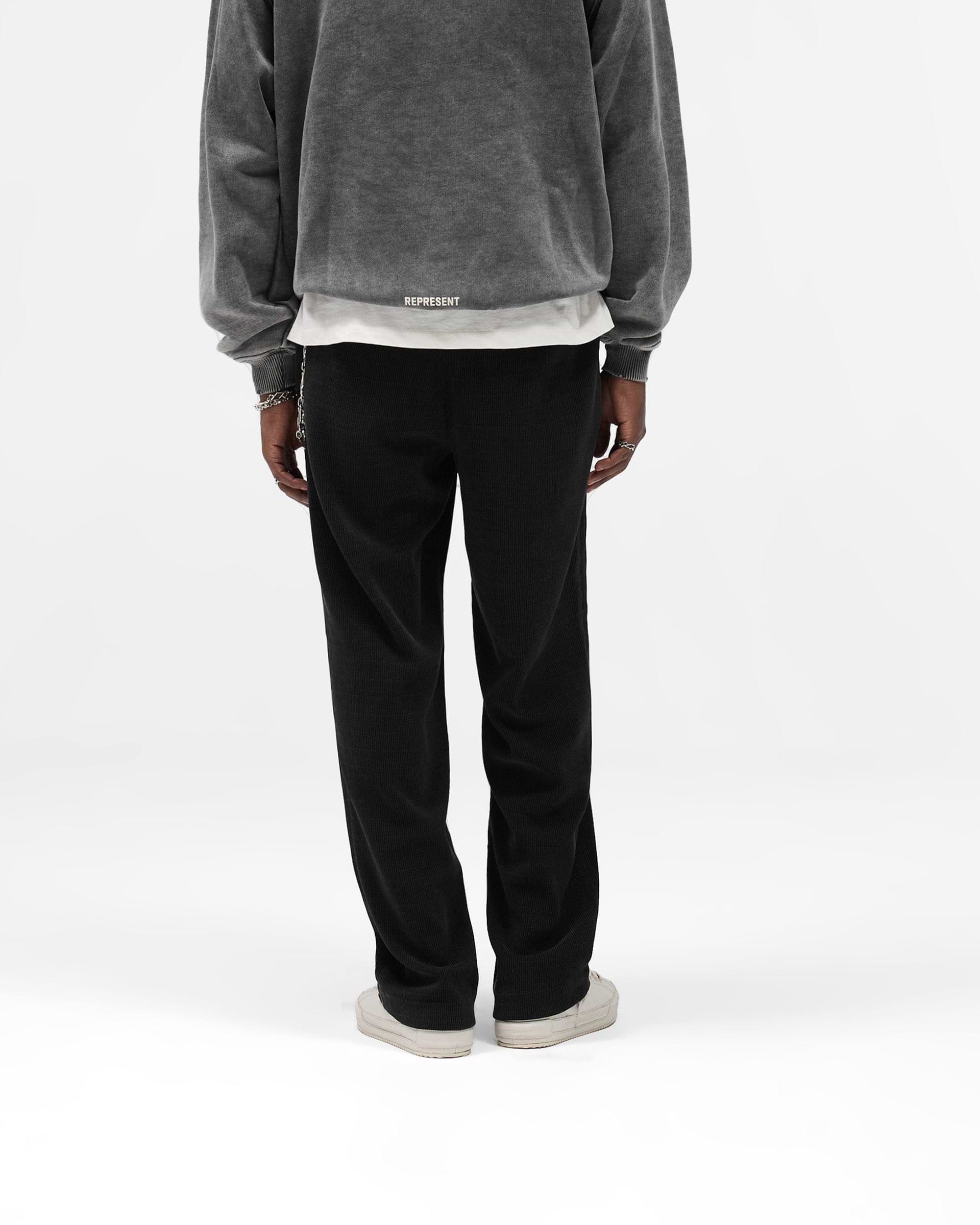 Ribbed Hybrid Pant - Washed Black