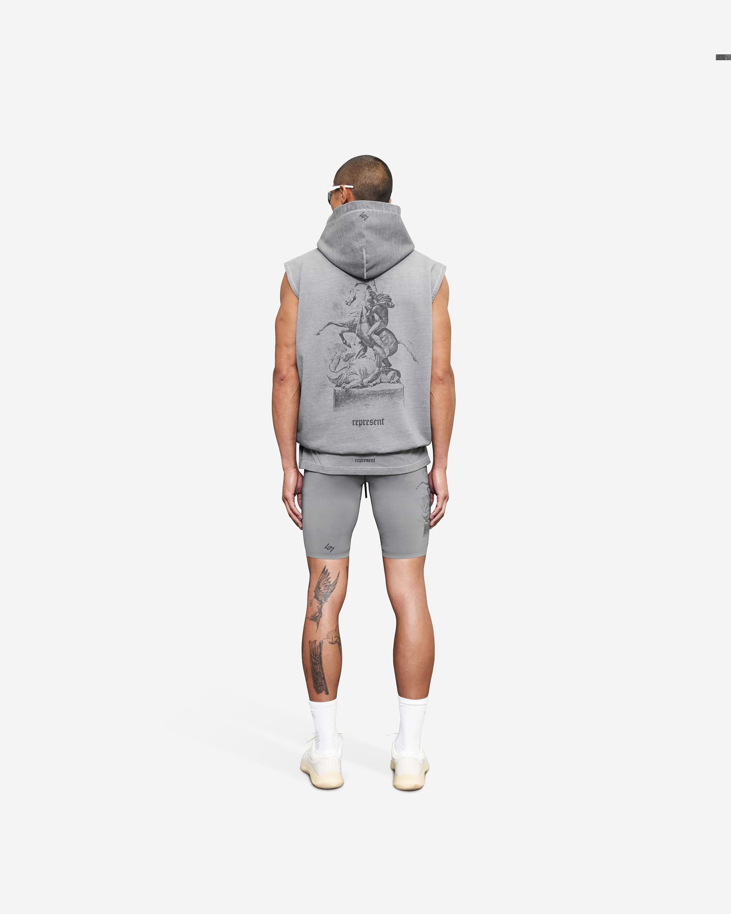 Vintage 247 Sleeveless Hoodie Grey REPRESENT CLO