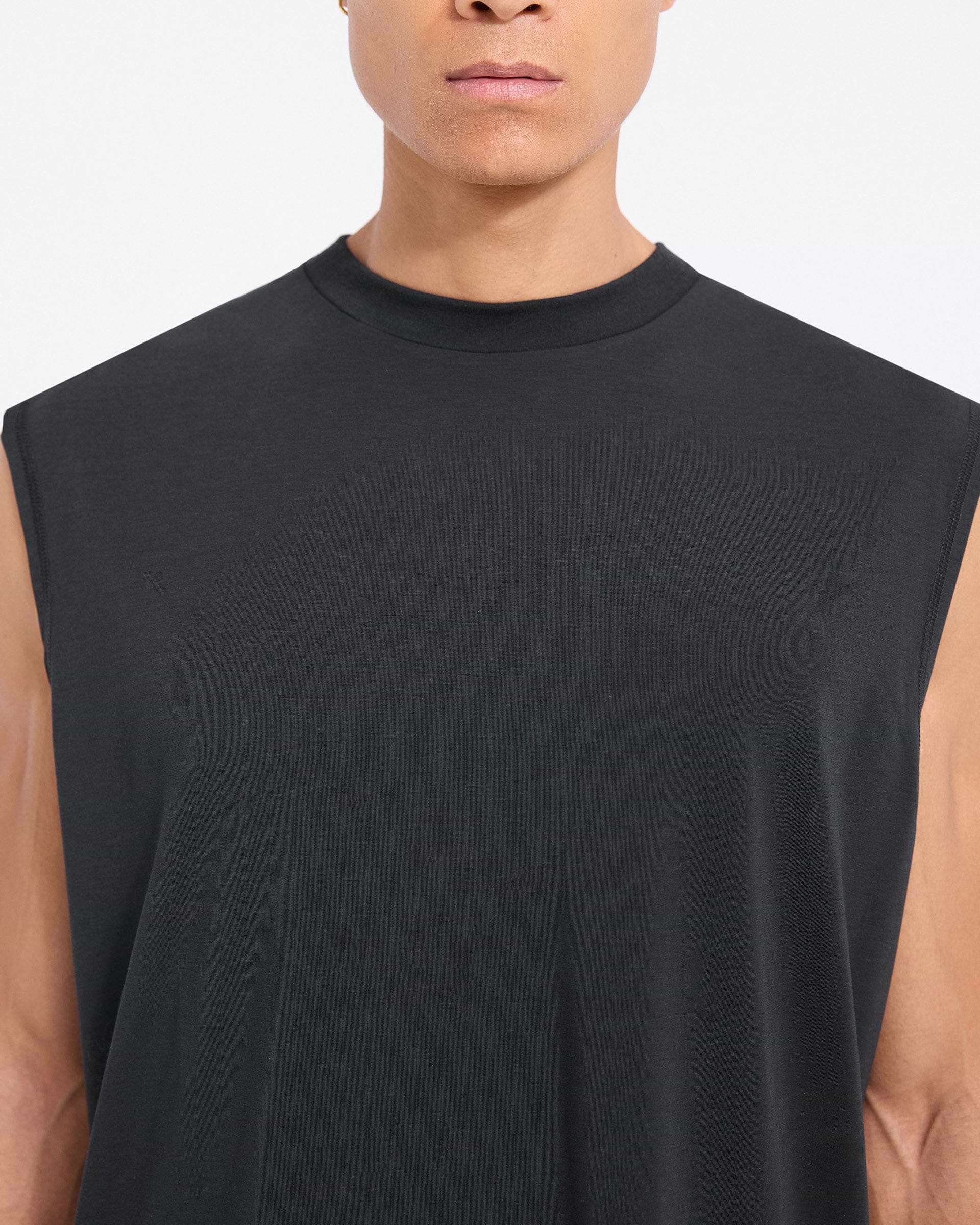 Build Your Brand Damen Oversized Tanktop | Schwarz | 5XL | Bequeme Streetwear Basic