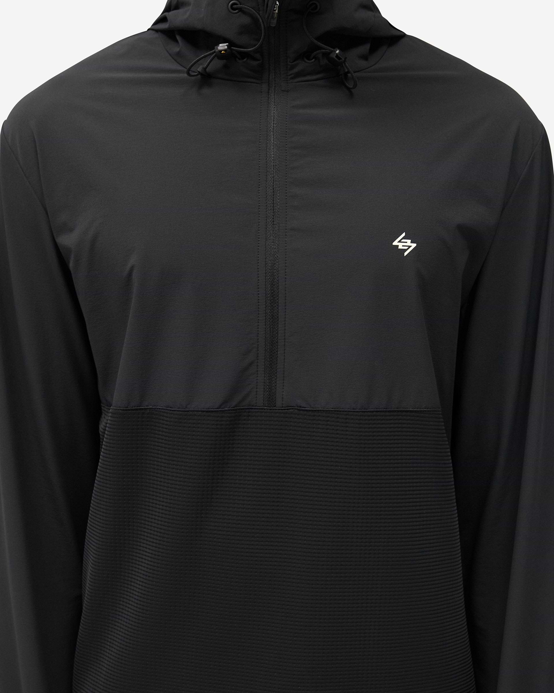 247 Hooded Quarter Zip - Black