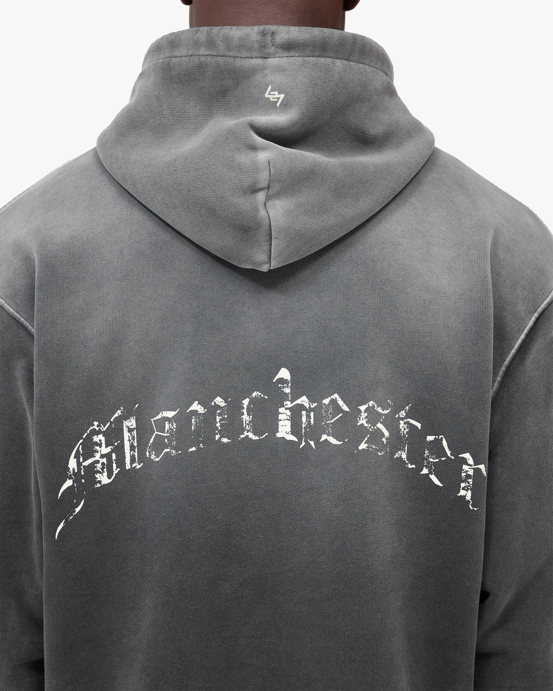 247 Manchester Hoodie Aged Black | Mens Hoodies | REPRESENT