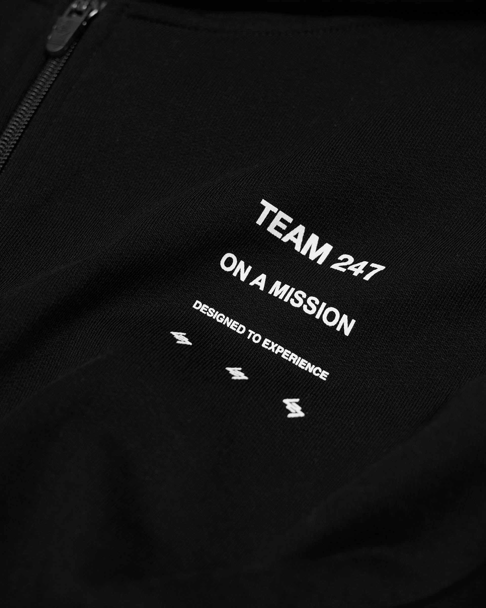 247 Uprising Zip Hoodie - Black
