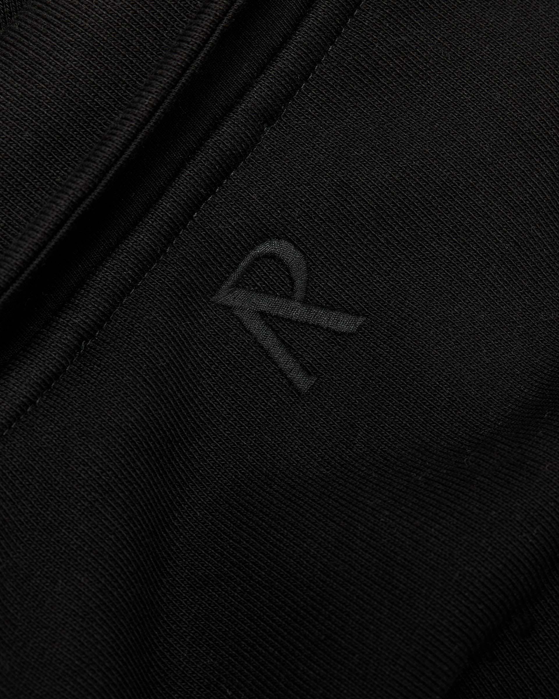 Initial Boxy Quarter Zip - Black