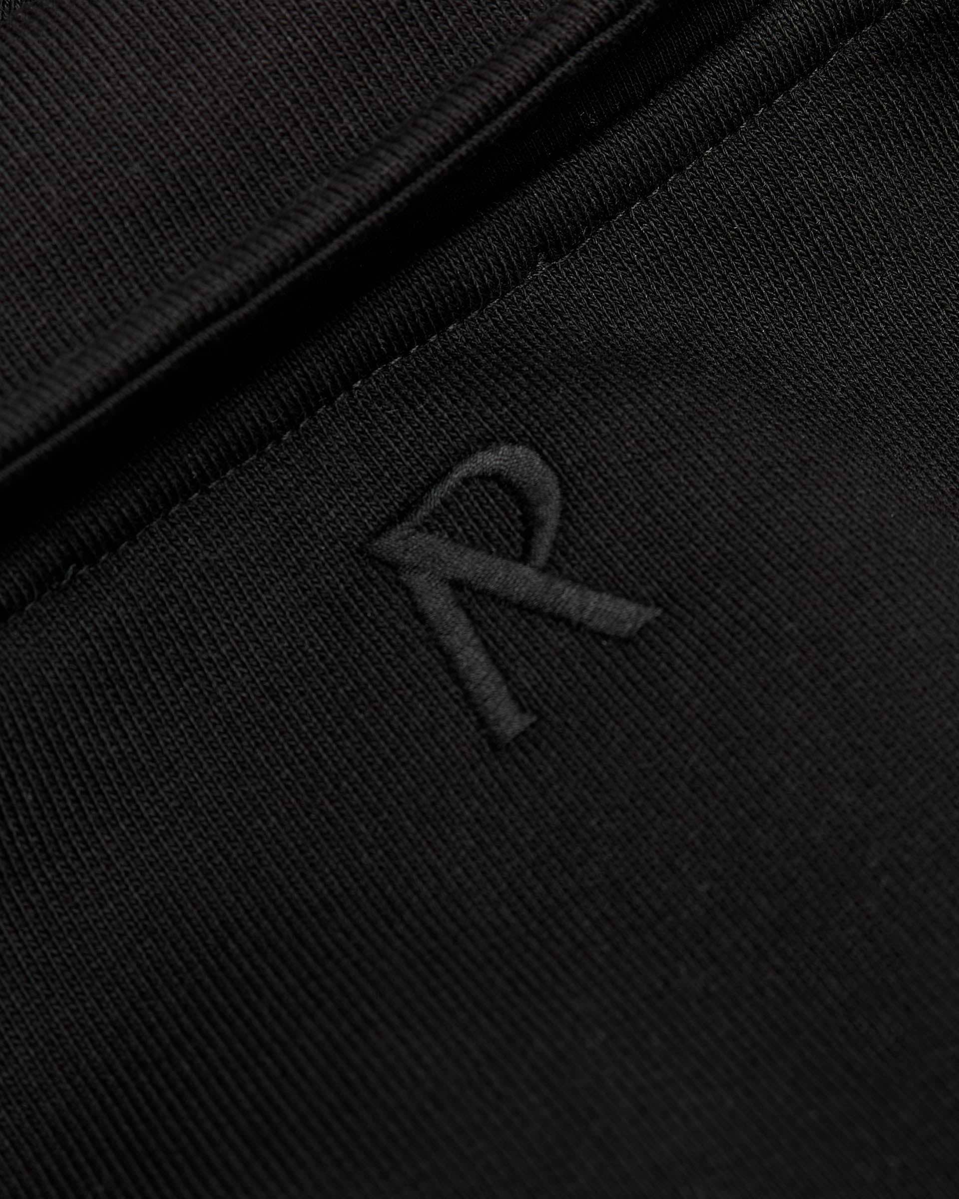 Initial Boxy Quarter Zip - Black