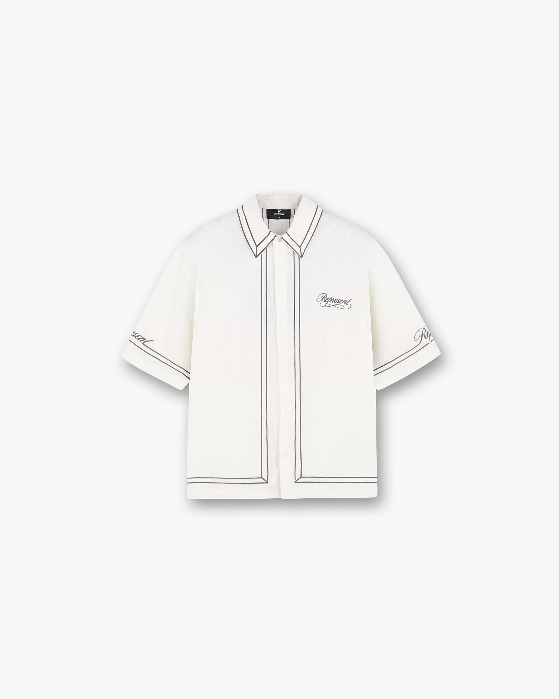 Border Shirt - Whisper White