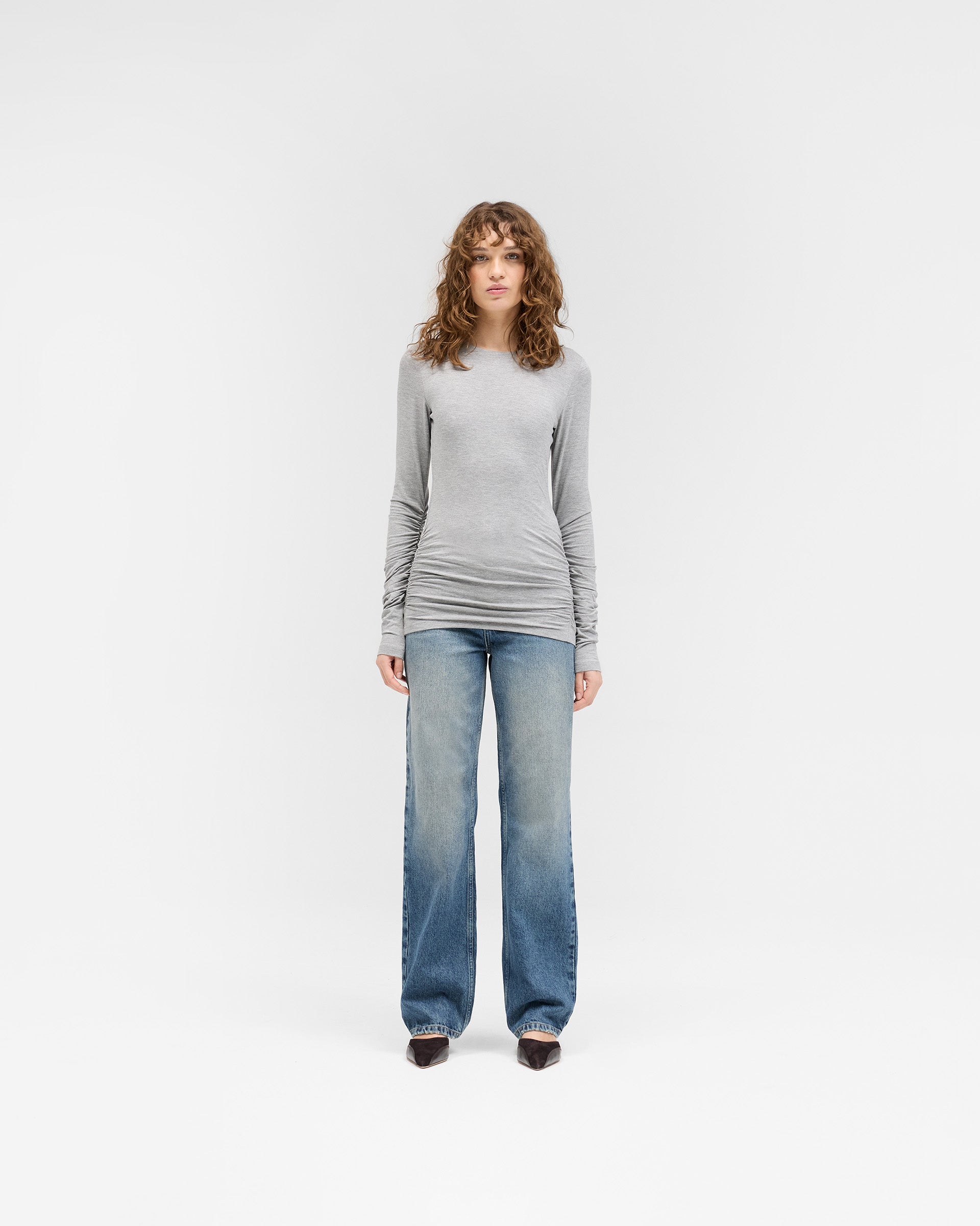 Coil Top - Grey Marl