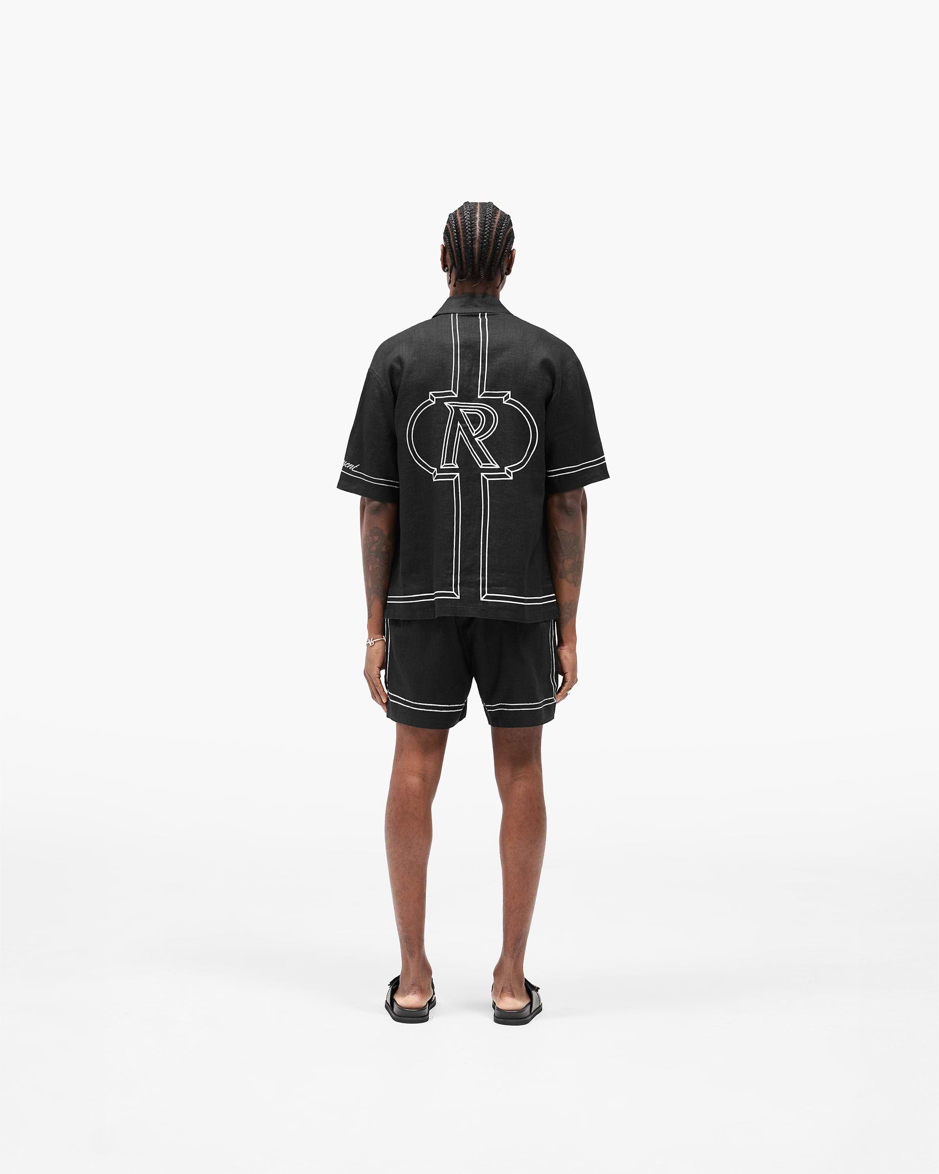 Border Shirt - Jet Black
