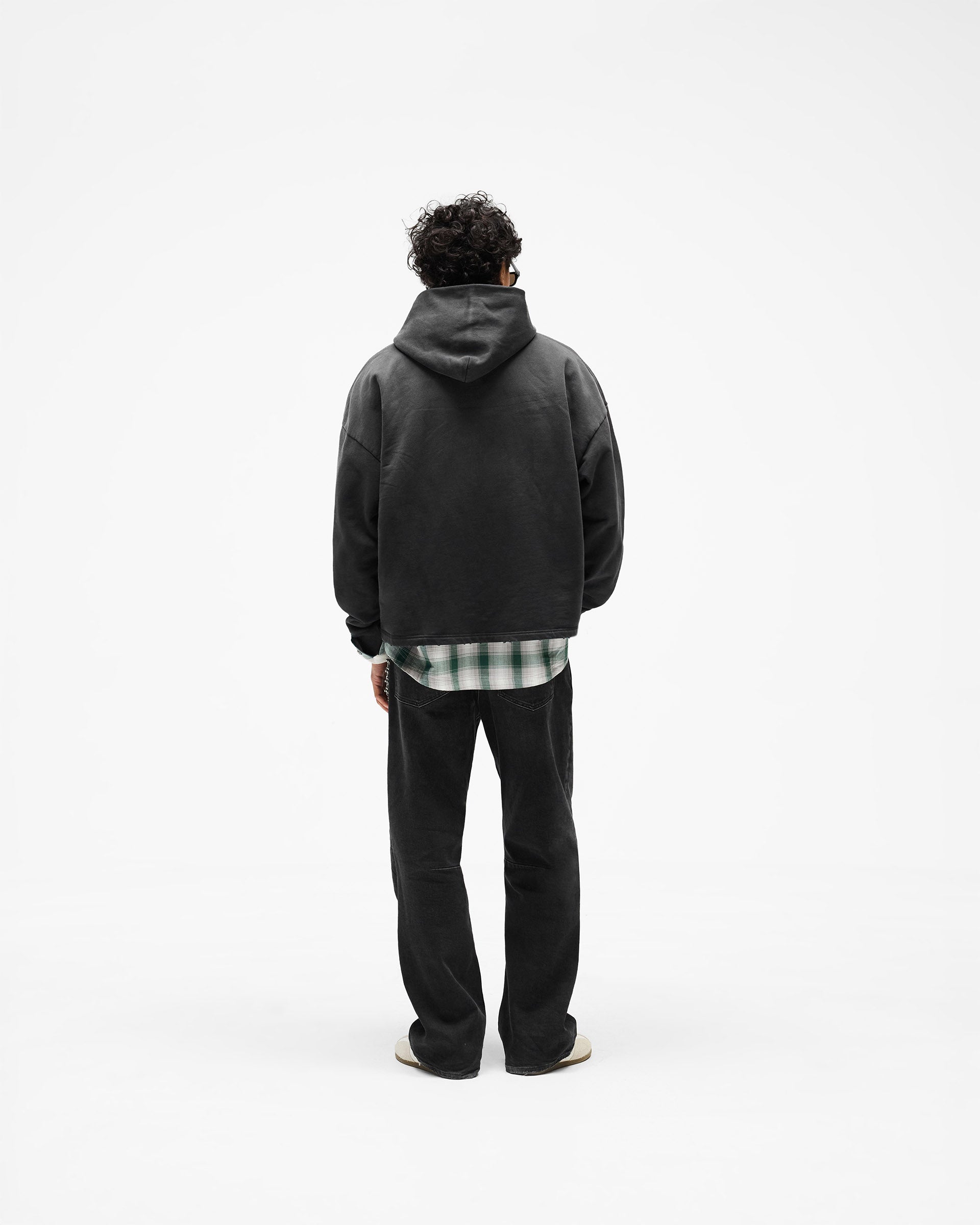Represent Embellished Hoodie - Stained Black