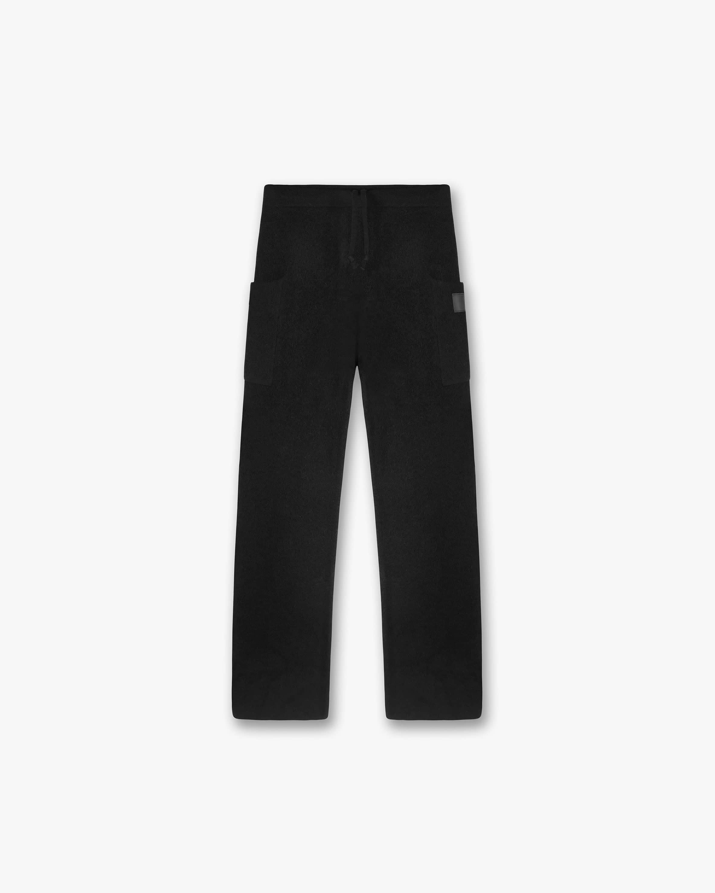 Black knit outlet pants with pockets