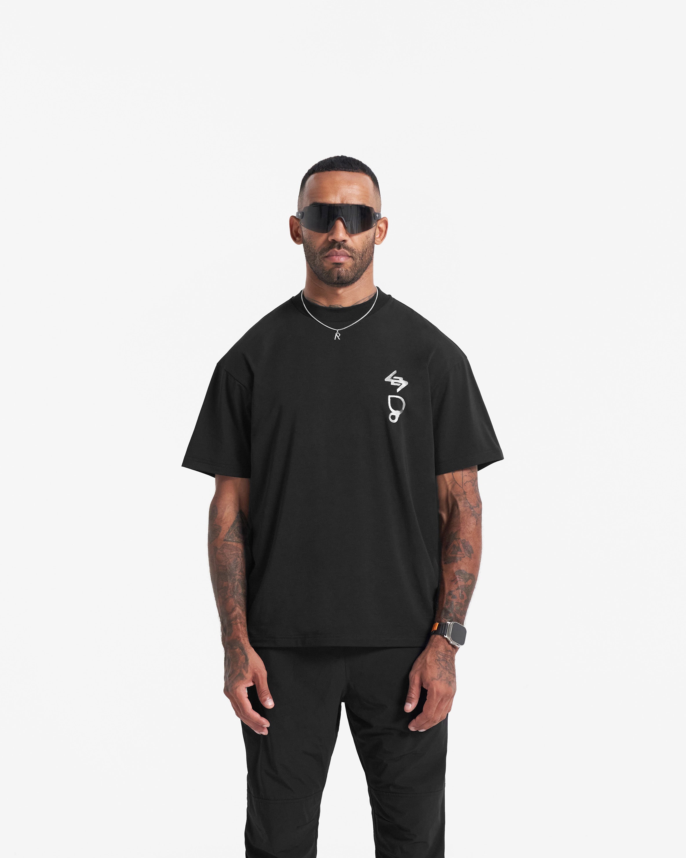 247 X Puresport Oversized Tour T-Shirt - Black