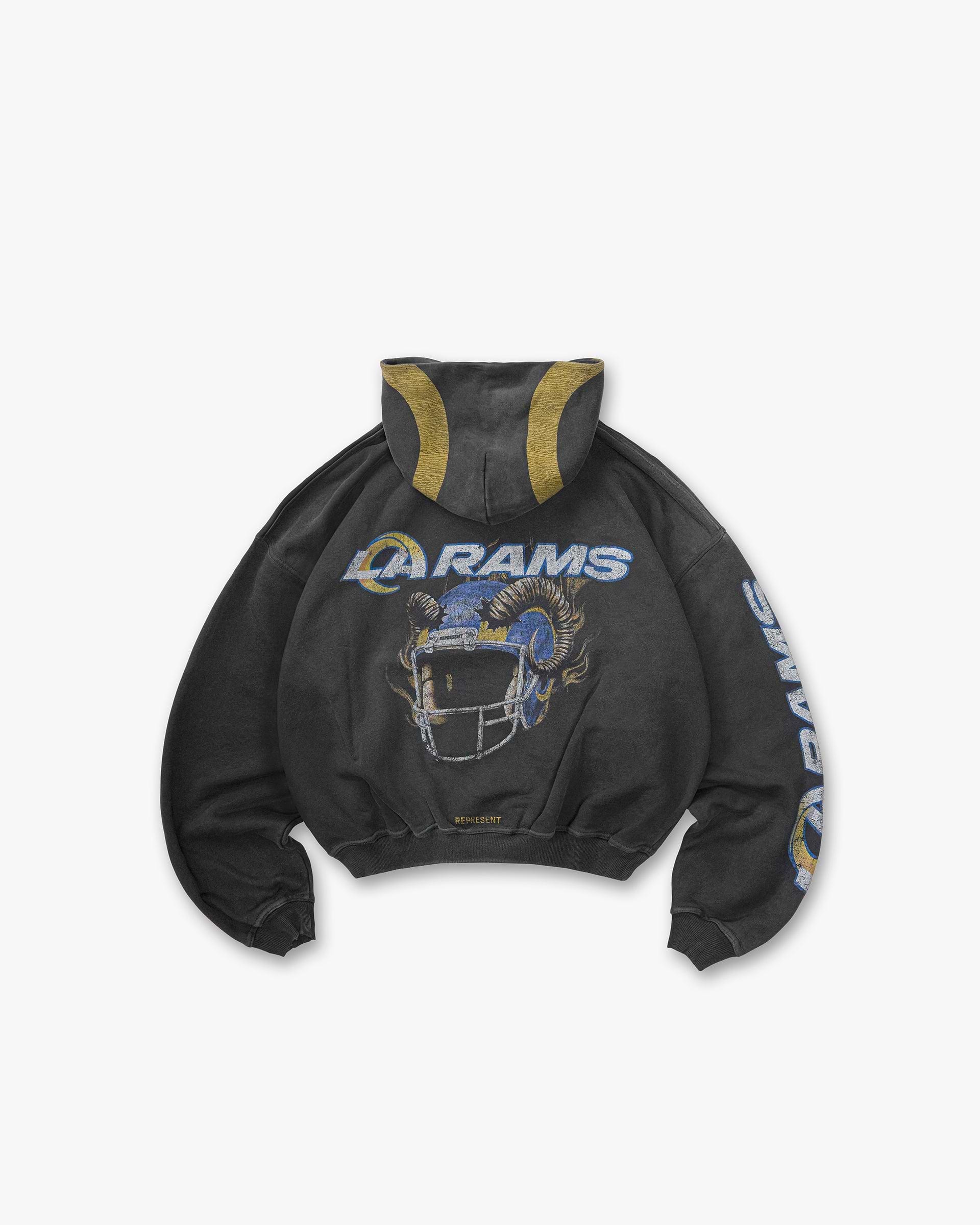 Los Angeles Rams x Represent Hoodie - Stained Black