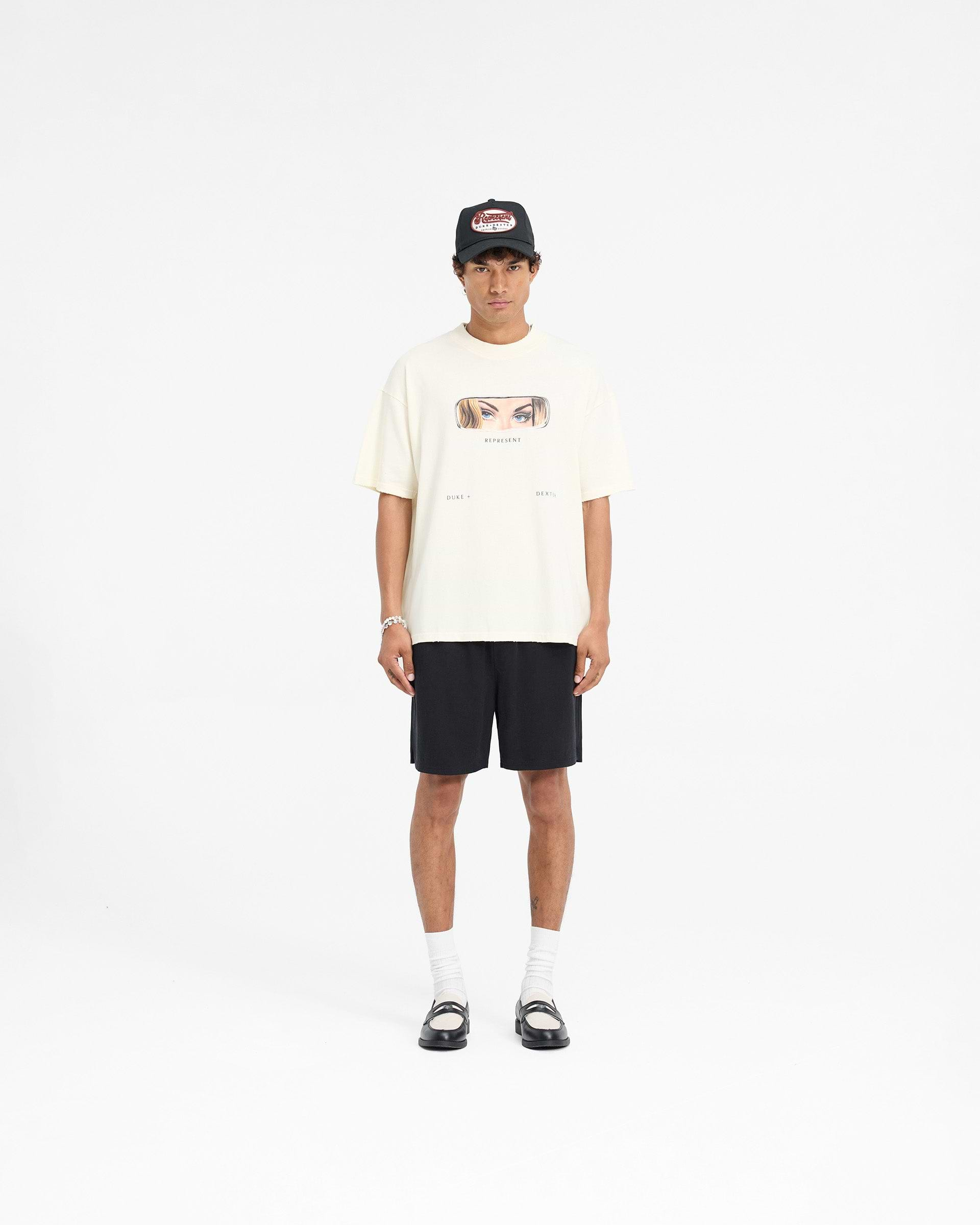 Represent X Duke + Dexter Rearview Mirror T-Shirt - Ecru