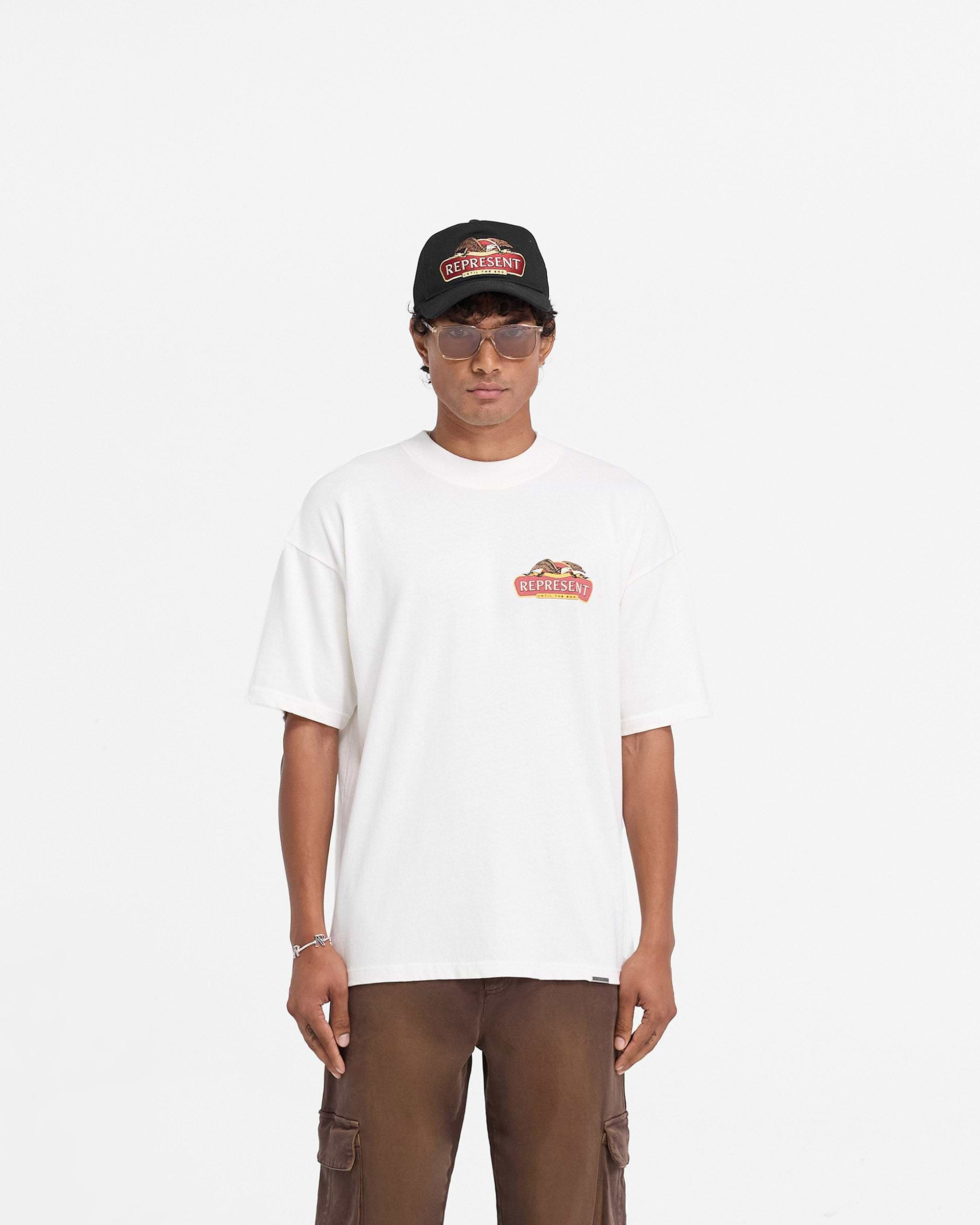 Represent X End Eagles T-Shirt - Flat White