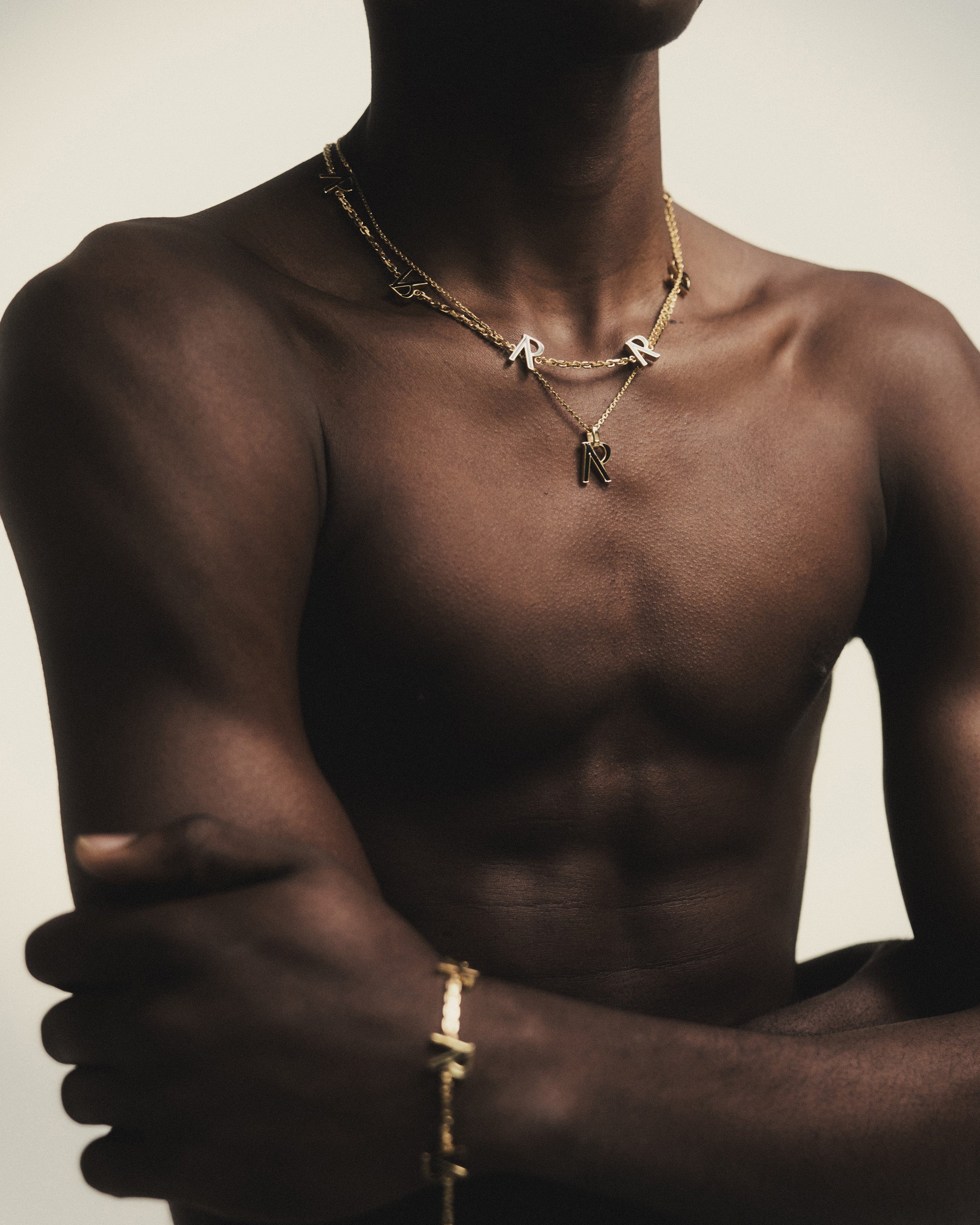 Represent Enamel Chain - Gold Plated