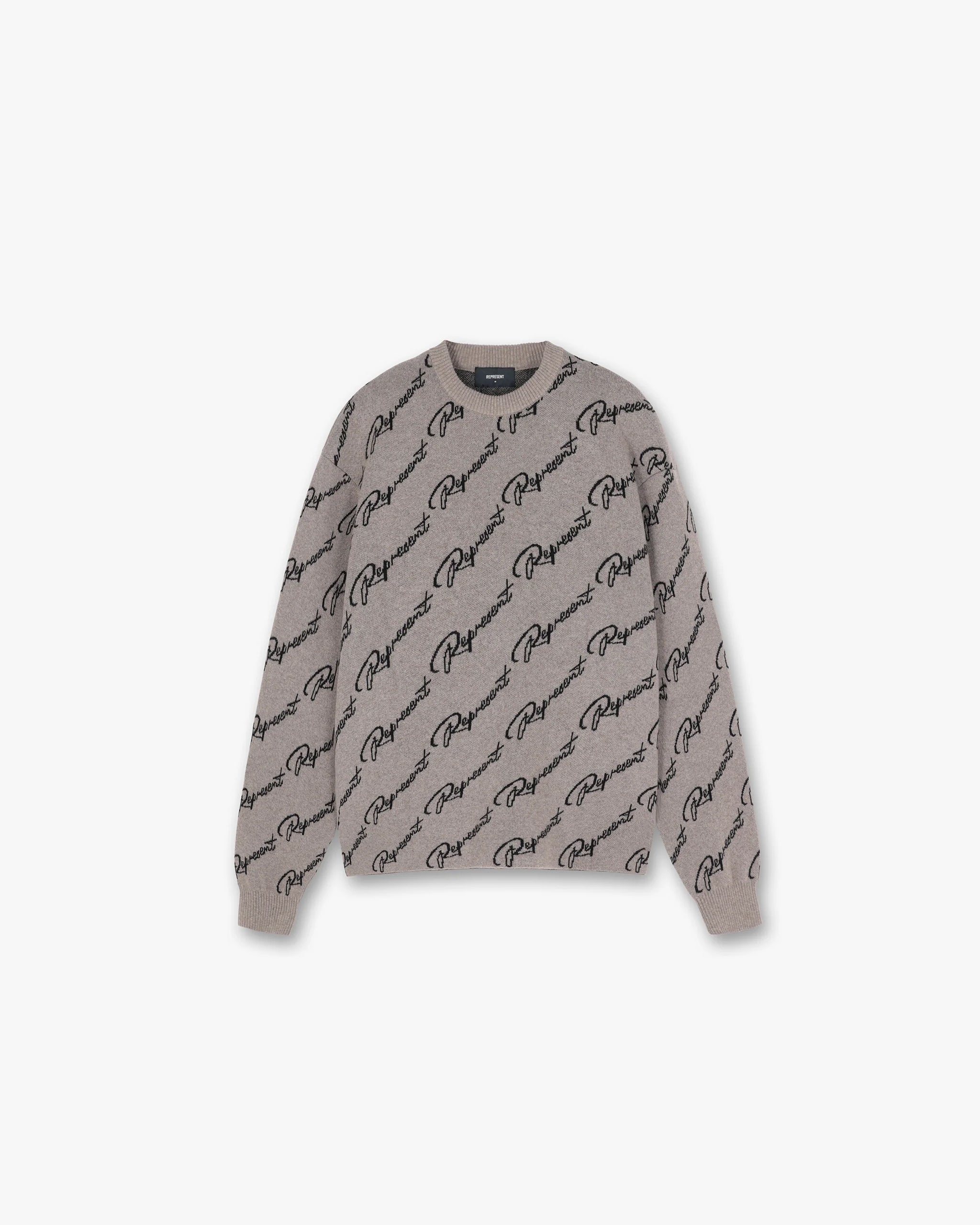 Represent Jacquard Sweater | Hazel Knitwear FW23 | Represent Clo