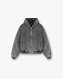 R5 Hooded Denim Bomber