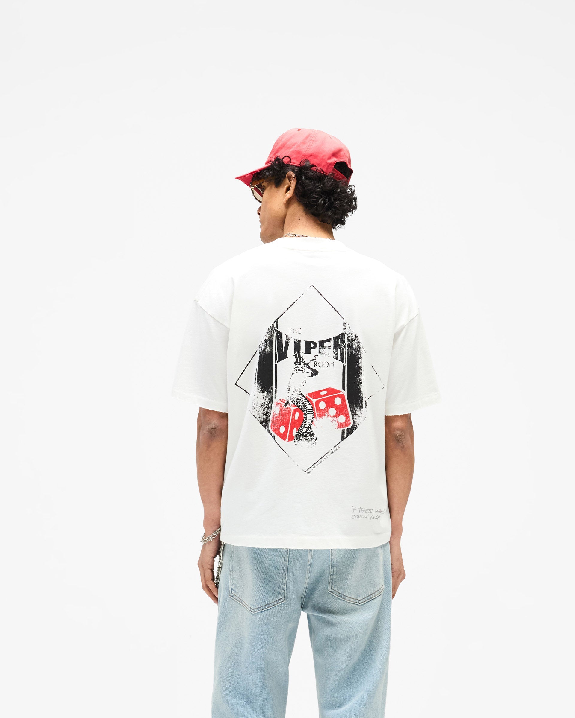 Represent x The Viper Room Dice T-Shirt - Flat White