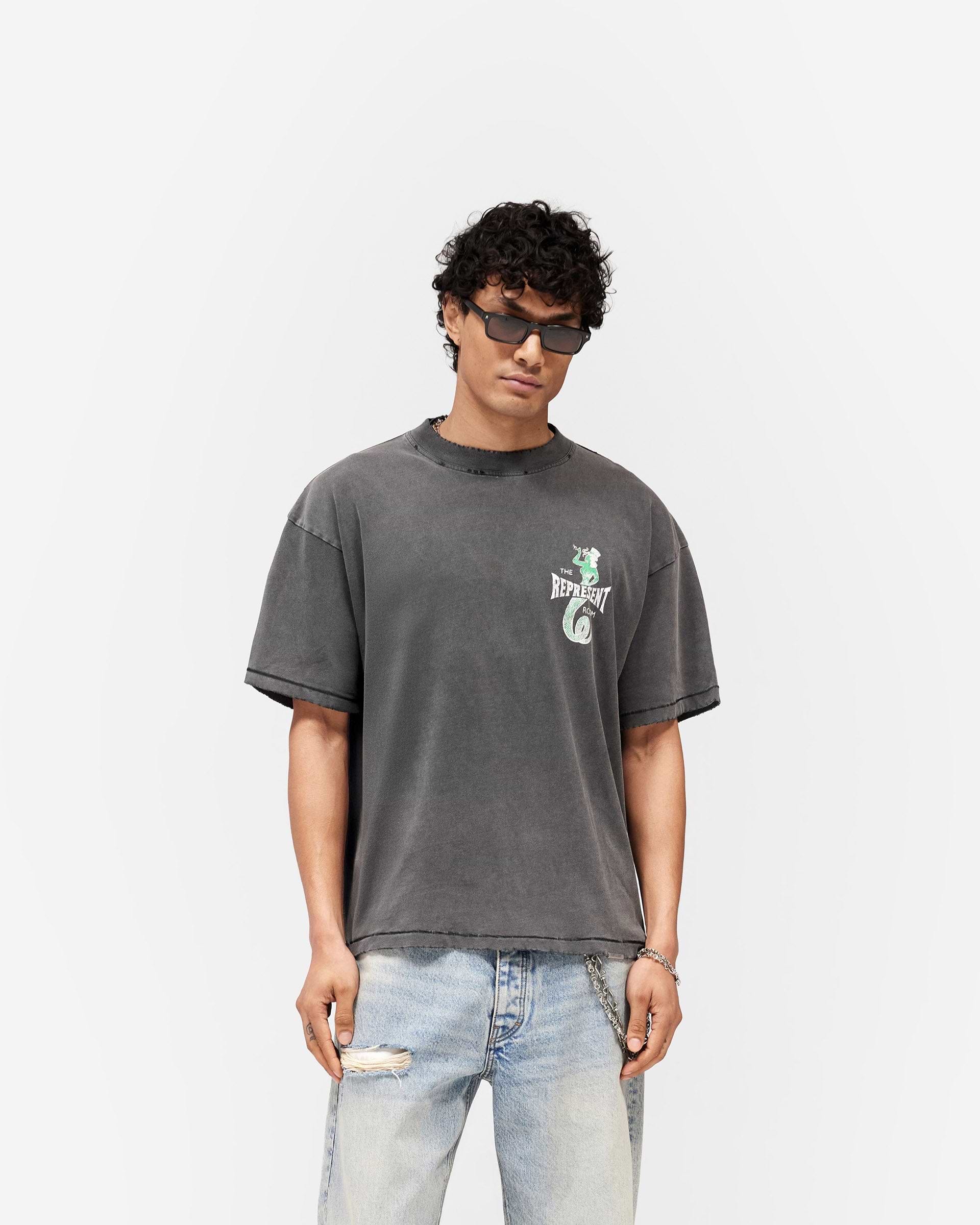 Viper Room Dice T-Shirt Vintage Grey | Oversized Cotton Tee