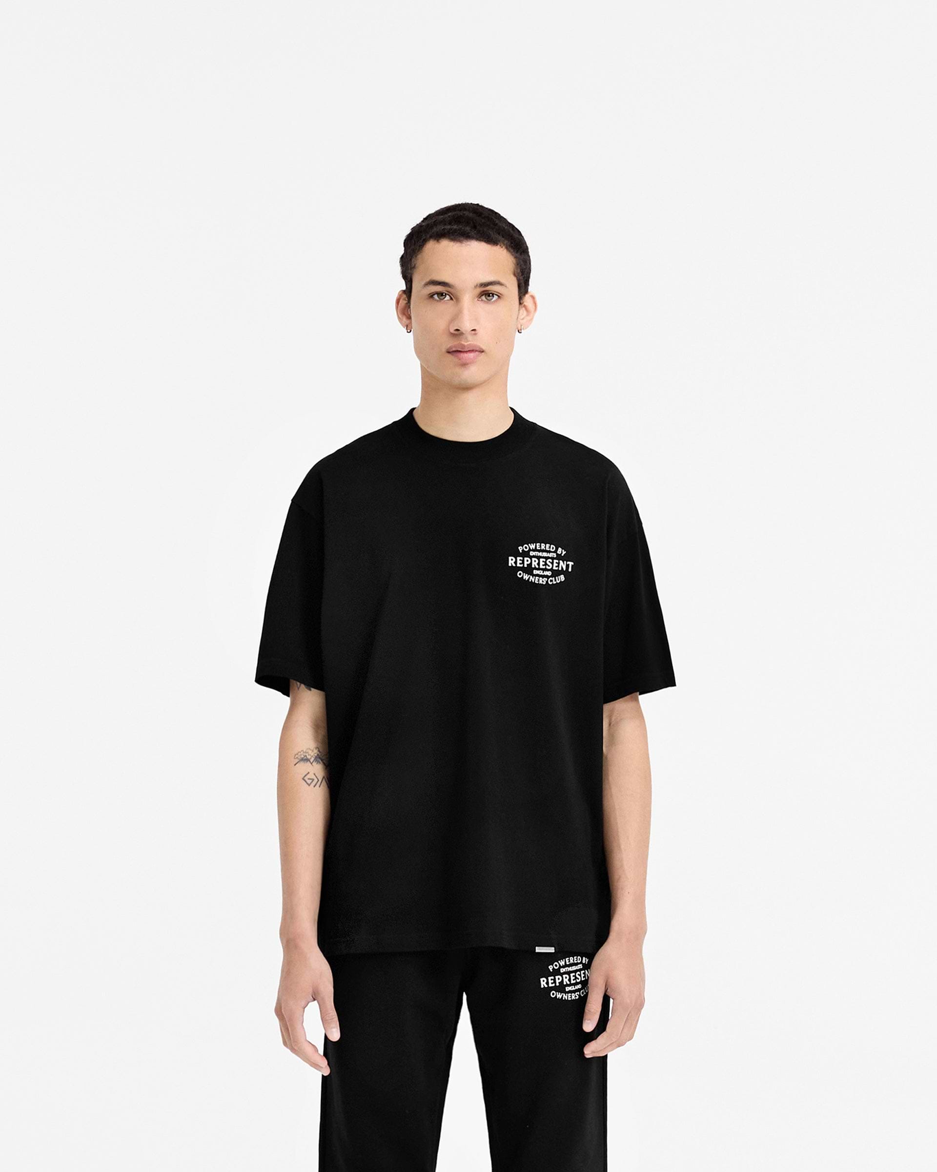 Jet Black T-Shirt | Stamp Owners' Club | REPRESENT