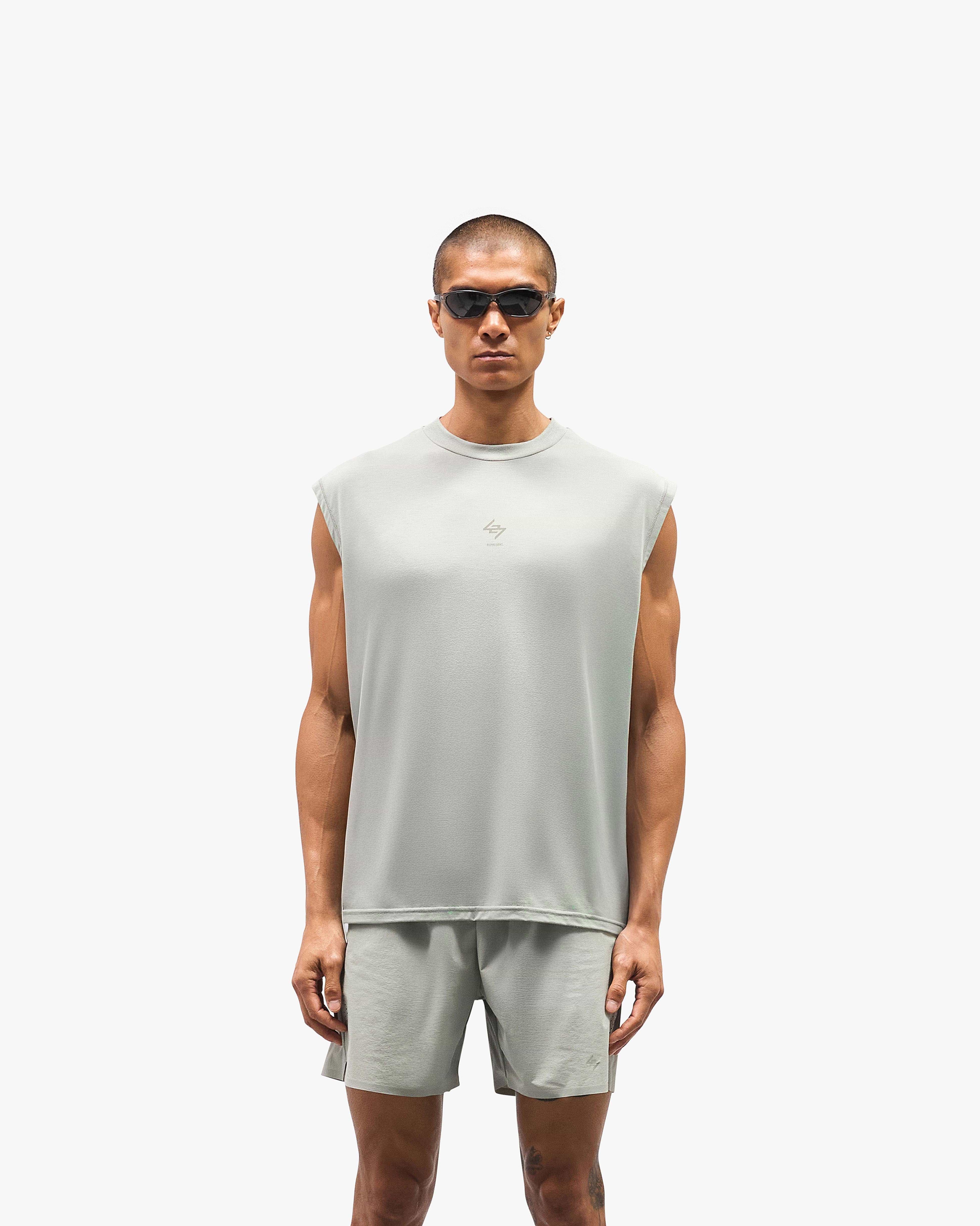 247 Oversized Tank - Sage | REPRESENT