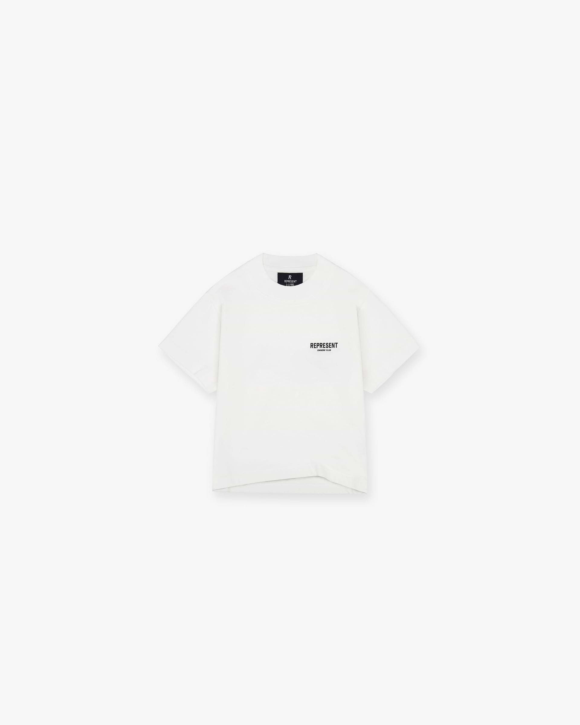 Represent Mini Owners Club T-Shirt | Flat White T-Shirts Owners Club | Represent Clo