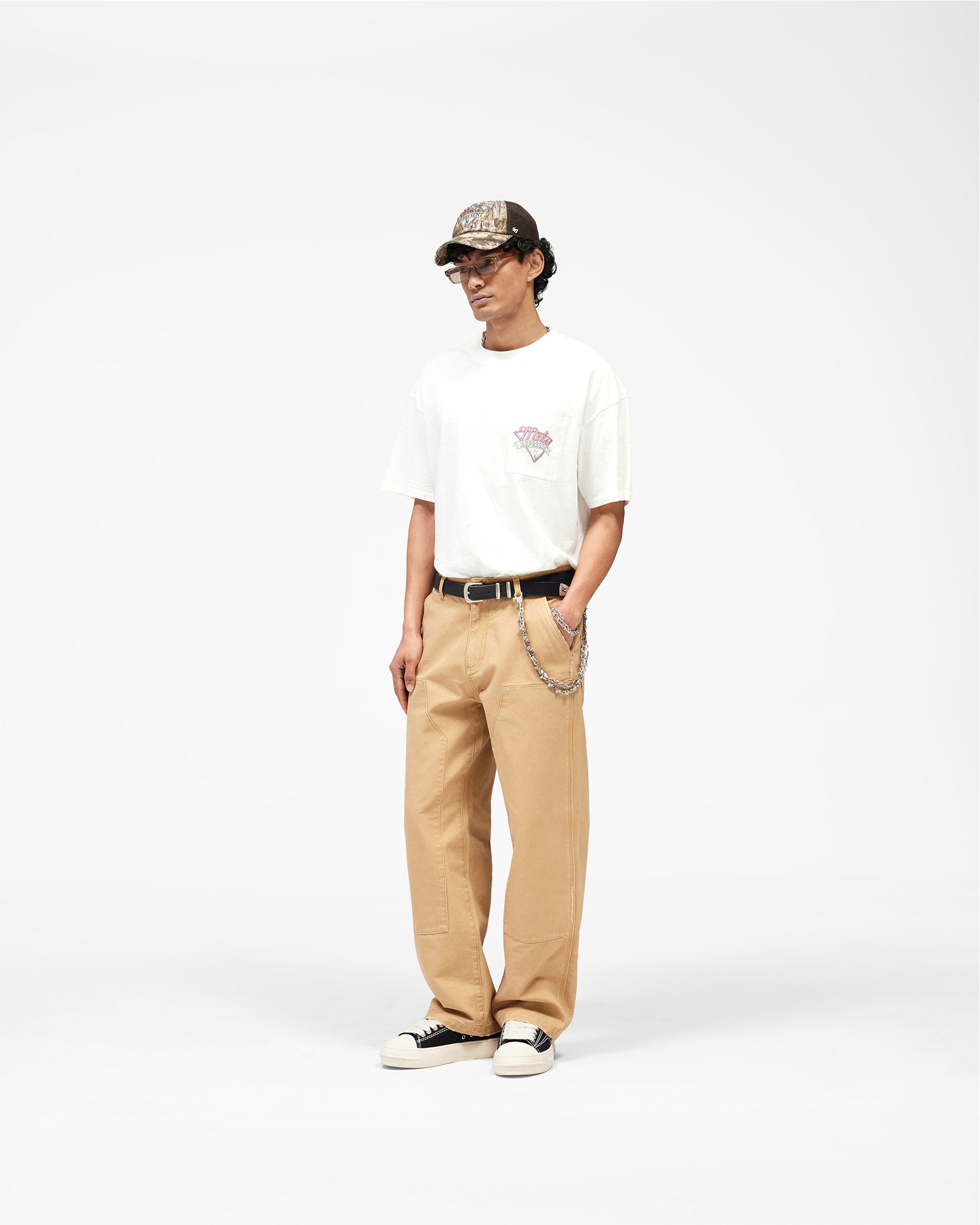 Represent x Mels Diner T-Shirt - Flat White