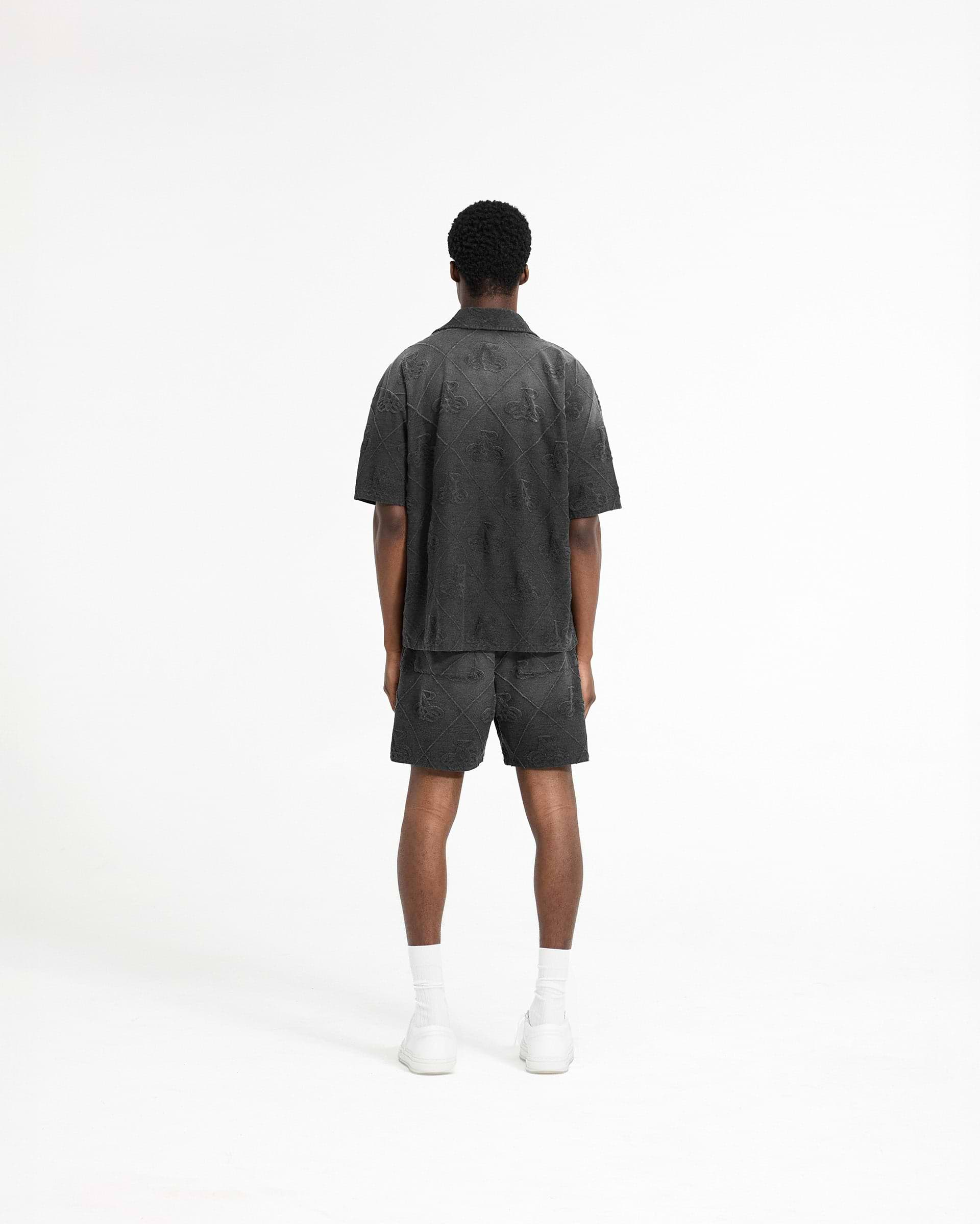 Towelling Short - Jet Black